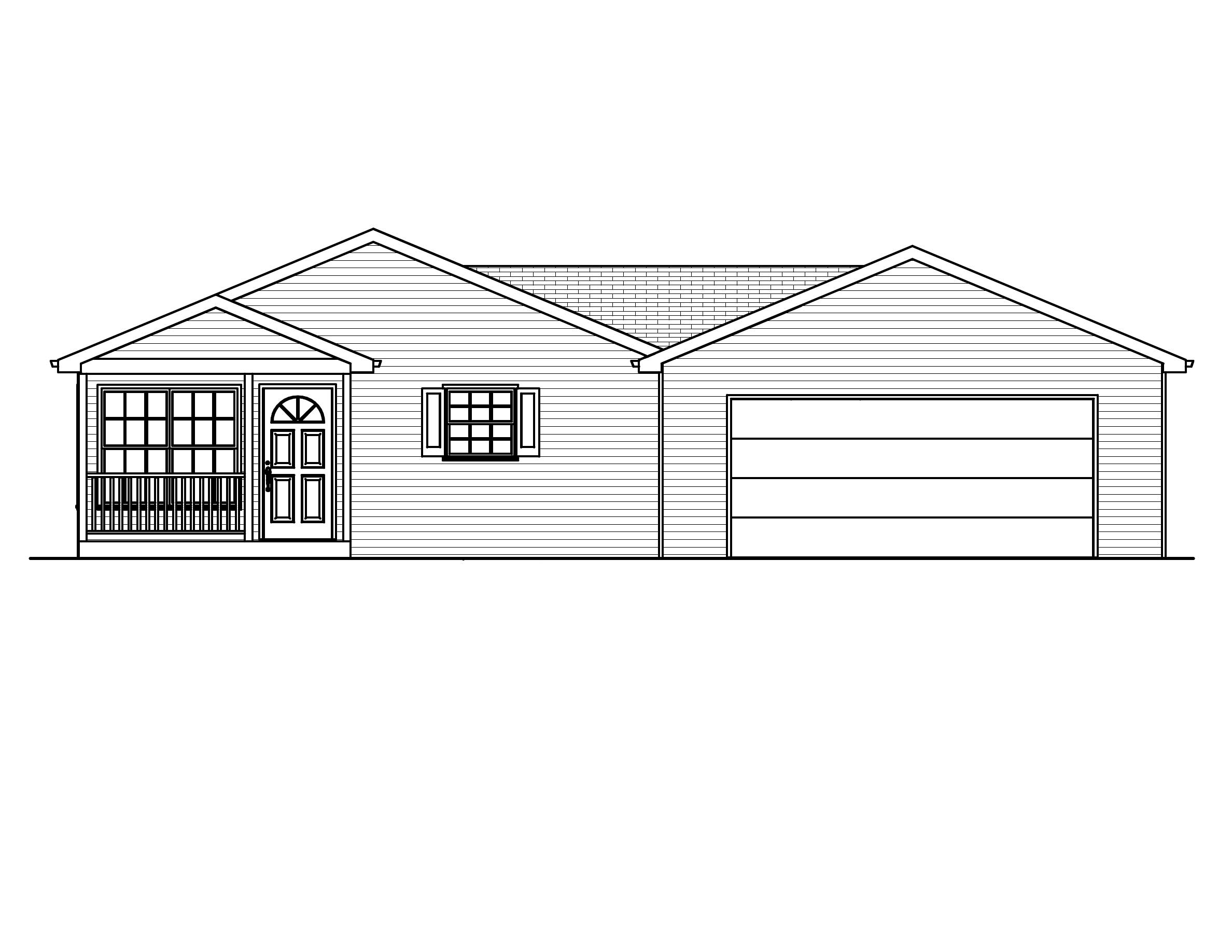 Home Plan Front Elevation of this 3-Bedroom,936 Sq Ft Plan -148-1068