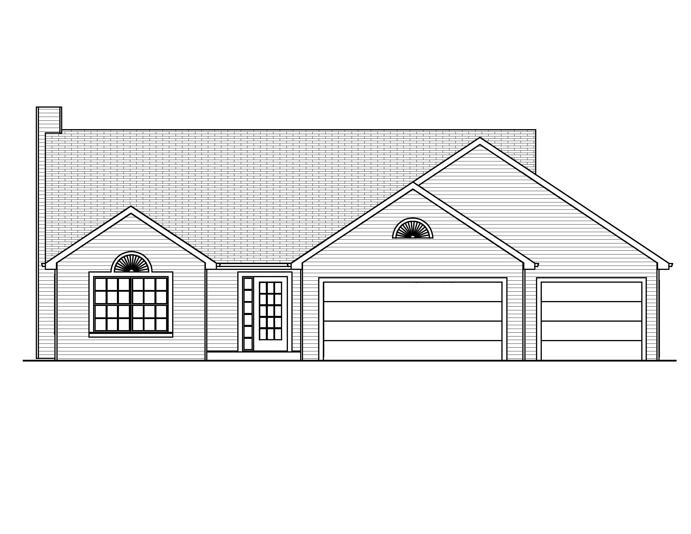 Home Plan Front Elevation of this 3-Bedroom,1264 Sq Ft Plan -148-1071
