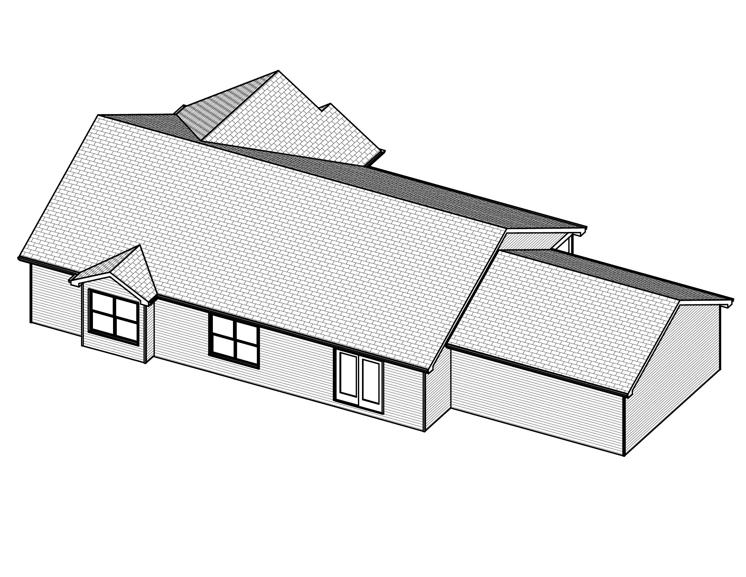3D Floor Plan of this 3-Bedroom, 1662 Sq Ft Plan - 148-1075