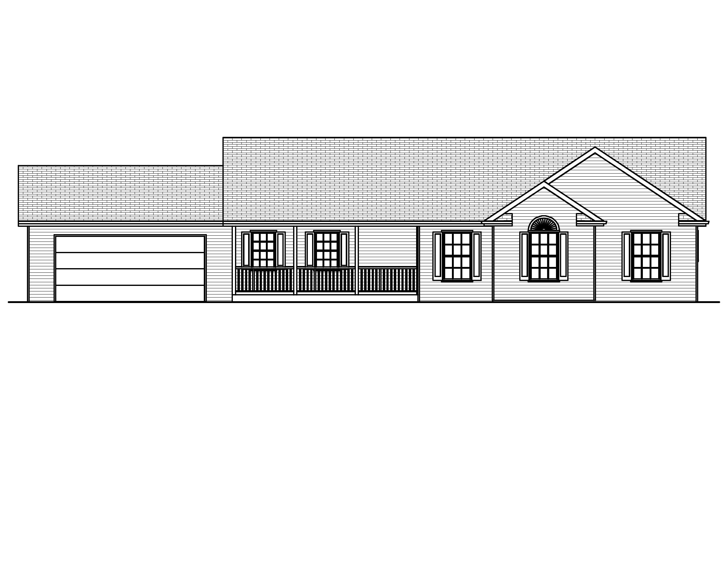 Home Plan Front Elevation of this 3-Bedroom,1662 Sq Ft Plan -148-1075