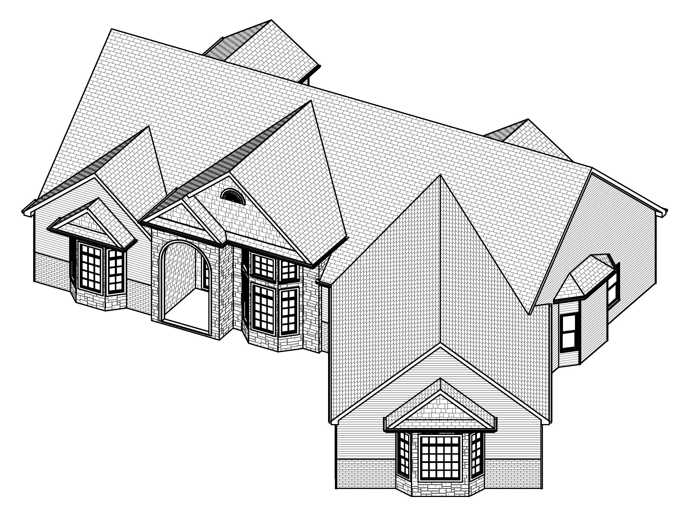3D Floor Plan of this 2-Bedroom, 2564 Sq Ft Plan - 148-1079