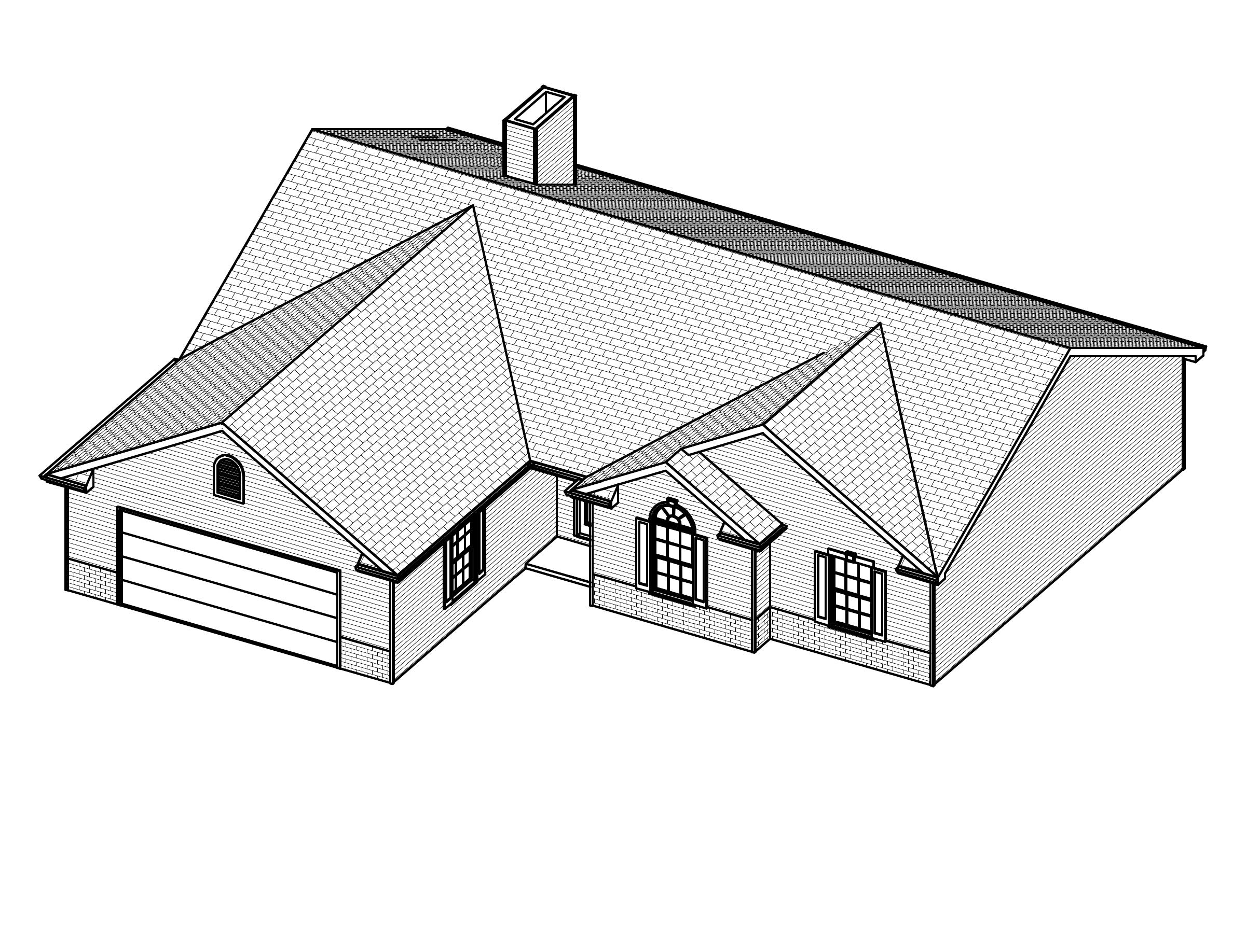 3D Floor Plan of this 3-Bedroom, 1560 Sq Ft Plan - 148-1080