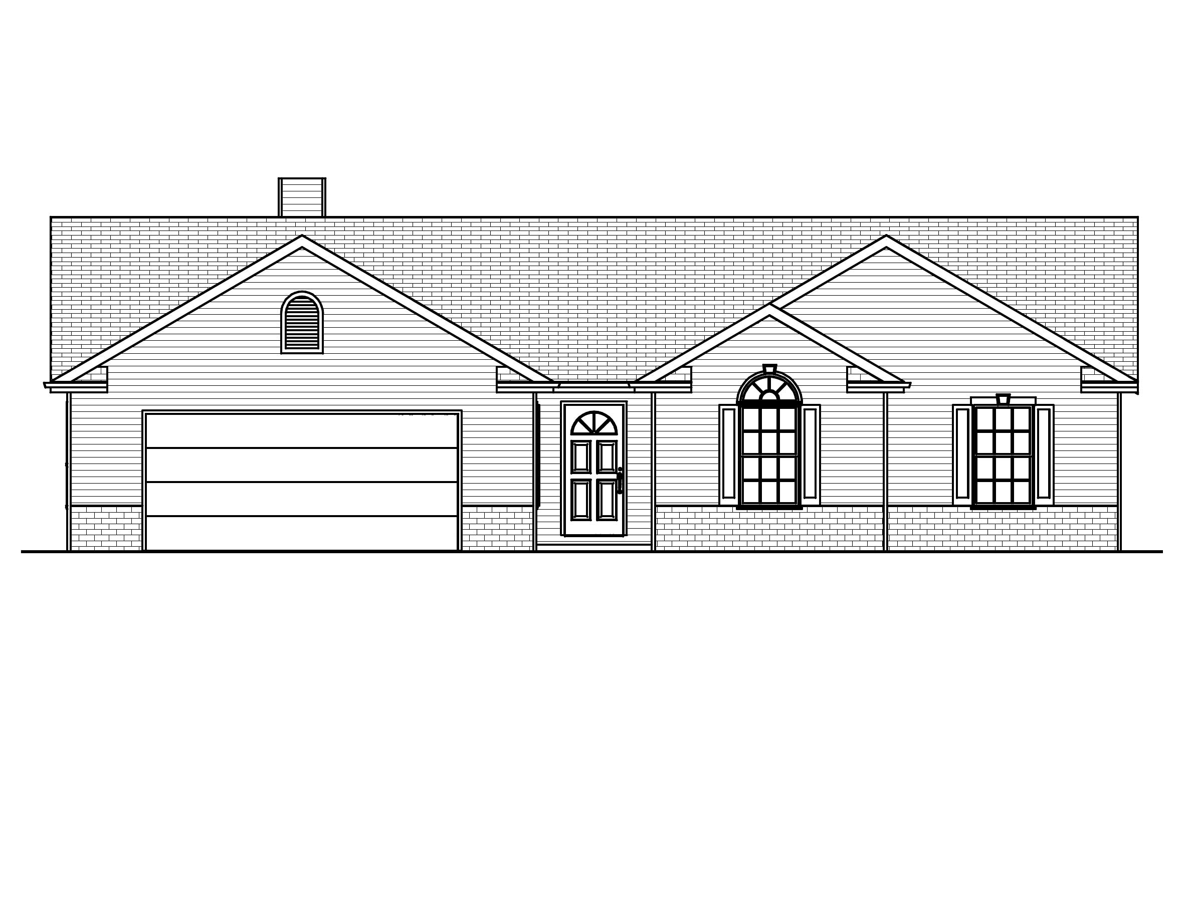 Home Plan Front Elevation of this 3-Bedroom,1560 Sq Ft Plan -148-1080
