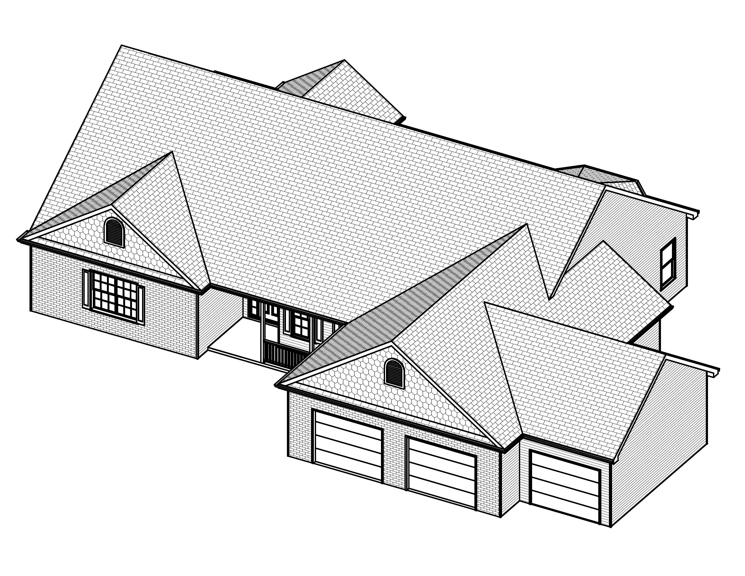 3D Floor Plan of this 3-Bedroom, 2246 Sq Ft Plan - 148-1081