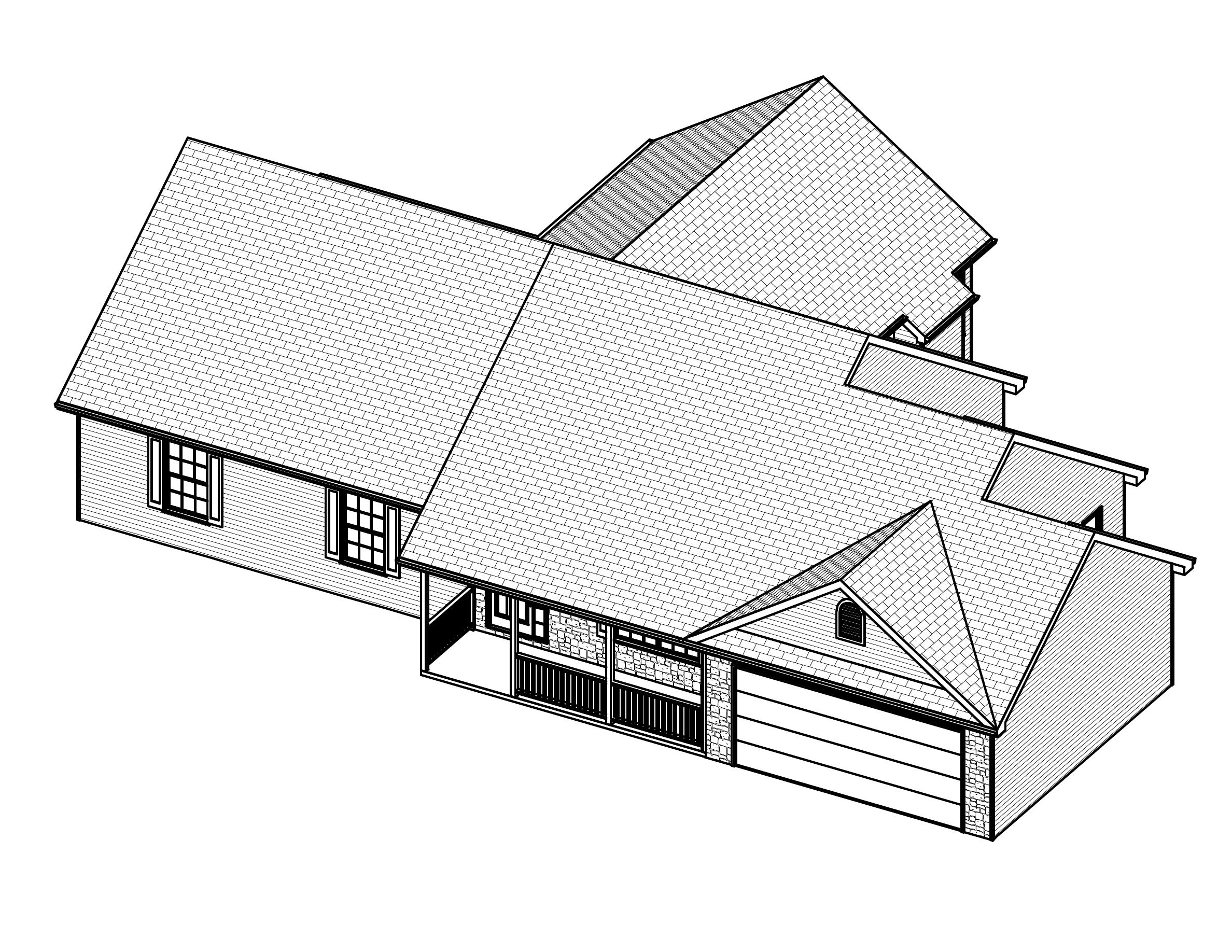 3D Floor Plan of this 3-Bedroom, 1856 Sq Ft Plan - 148-1083