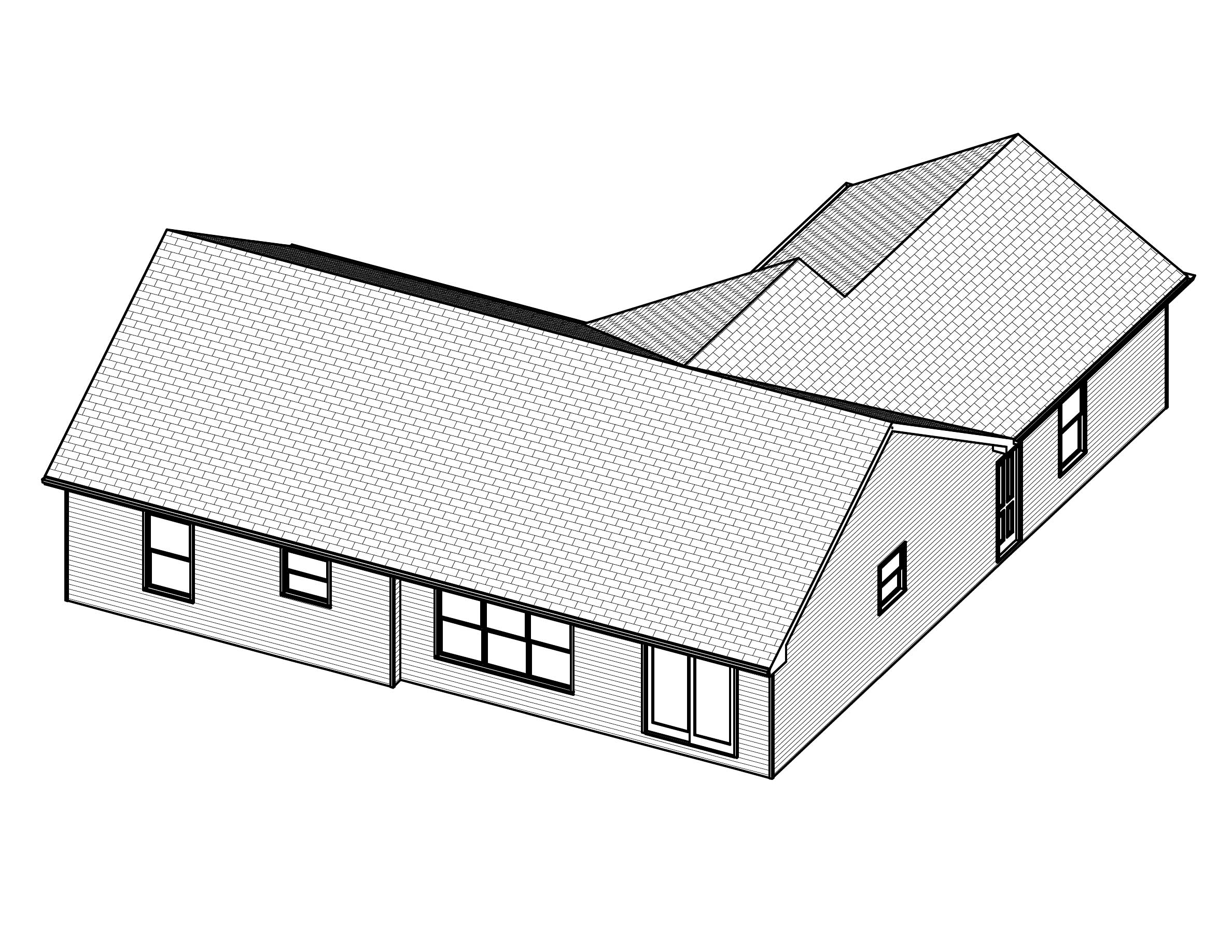 3D Floor Plan of this 3-Bedroom, 1216 Sq Ft Plan - 148-1084