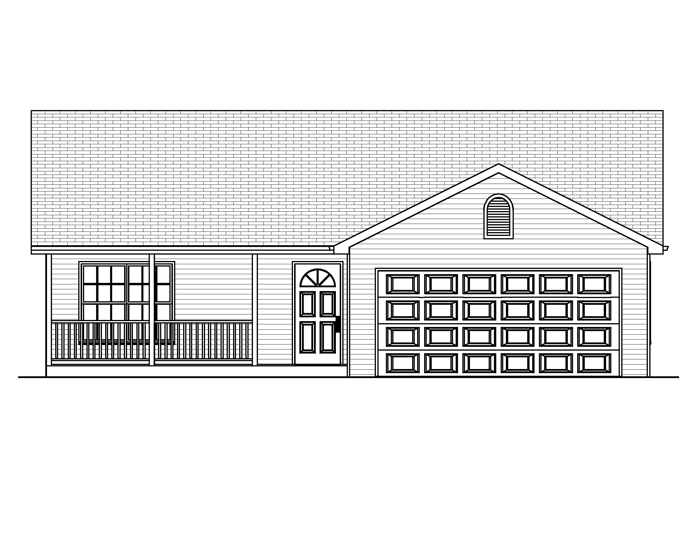 Home Plan Front Elevation of this 3-Bedroom,1120 Sq Ft Plan -148-1085