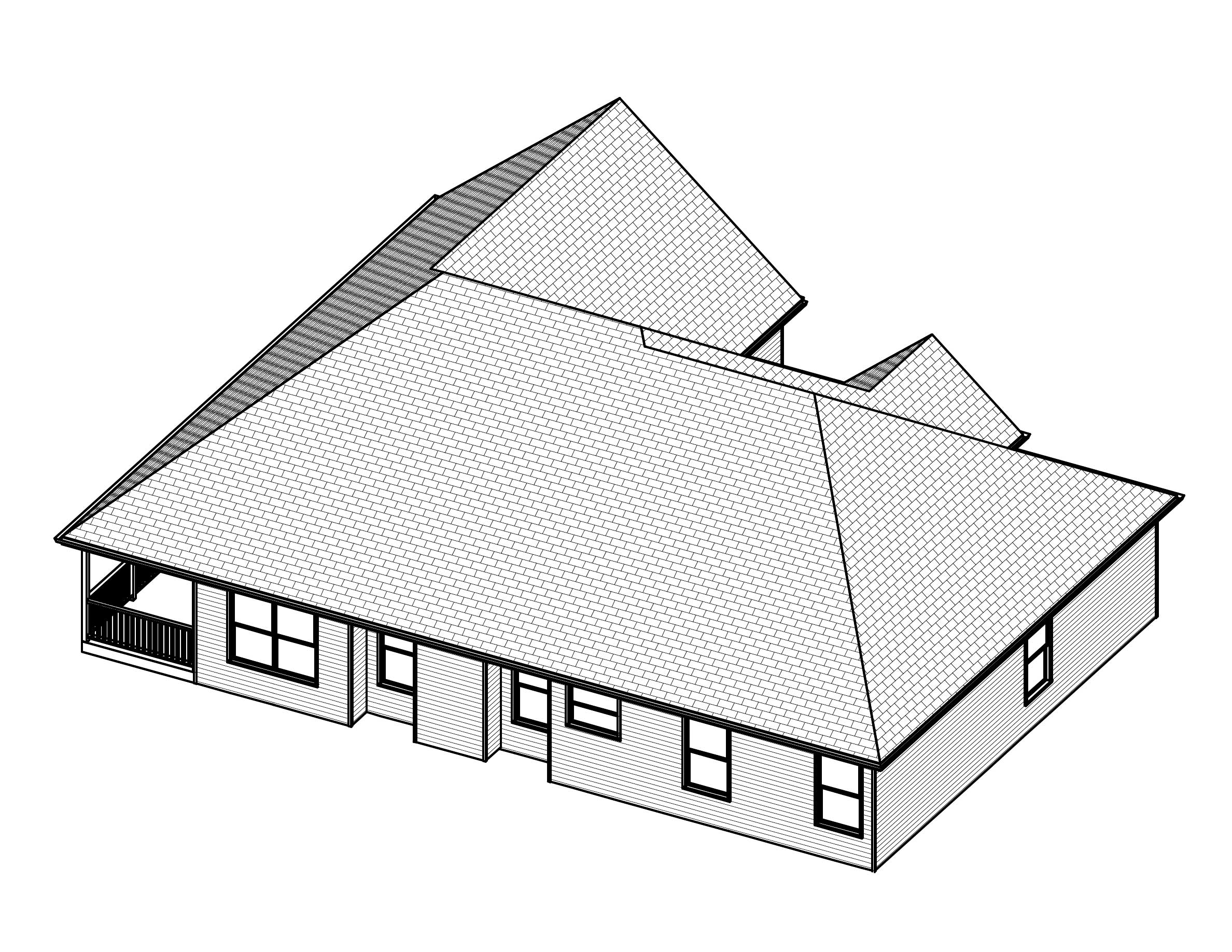 3D Floor Plan of this 4-Bedroom, 1574 Sq Ft Plan - 148-1086