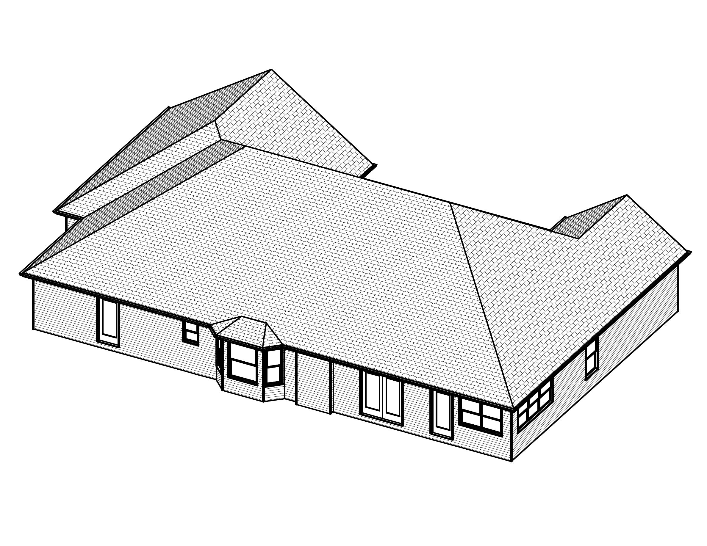 3D Floor Plan of this 3-Bedroom, 2158 Sq Ft Plan - 148-1089