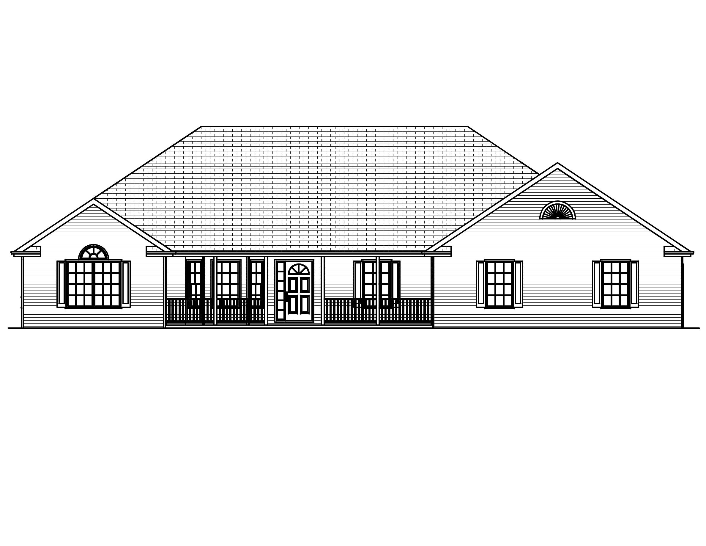 Home Plan Front Elevation of this 3-Bedroom,2158 Sq Ft Plan -148-1089