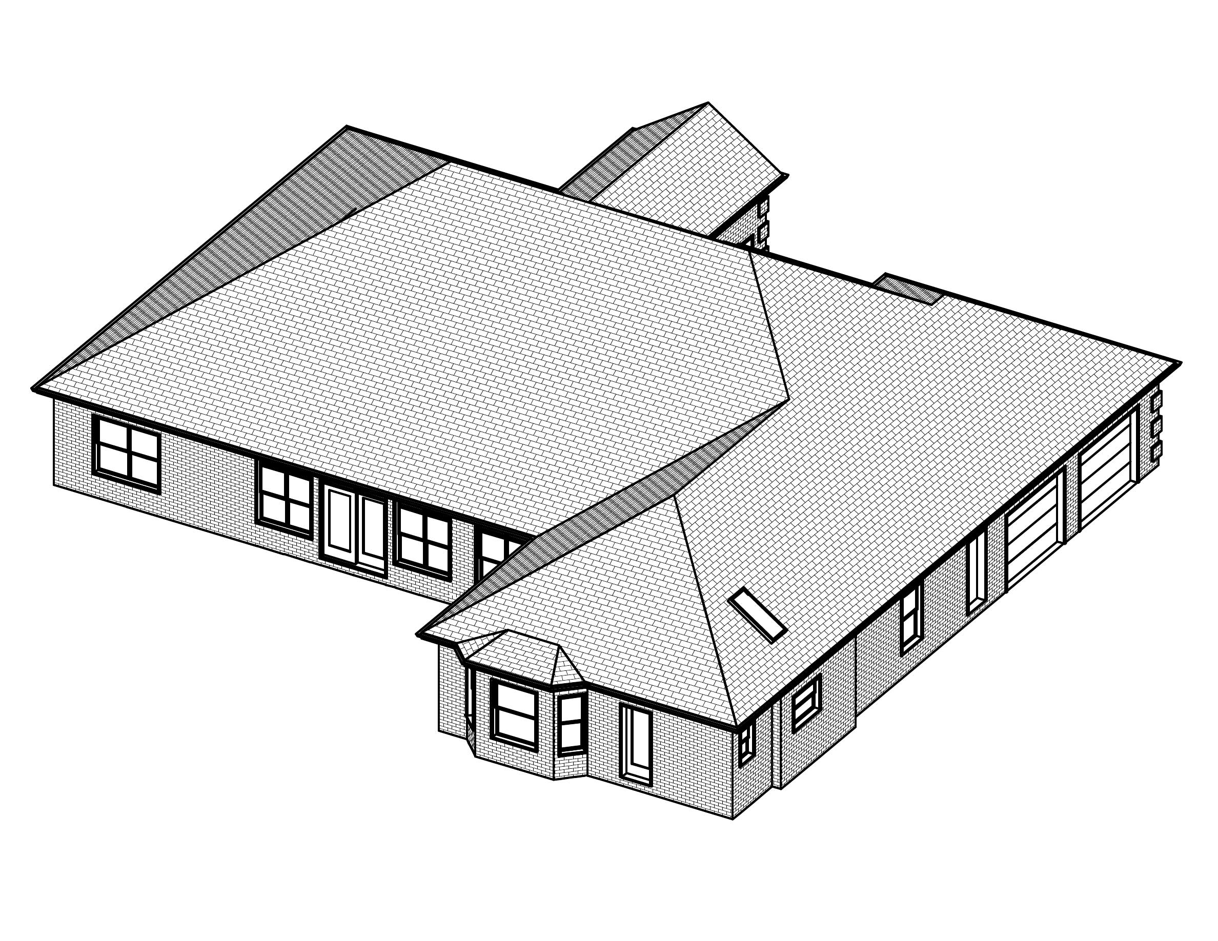 3D Floor Plan of this 4-Bedroom, 3336 Sq Ft Plan - 148-1090