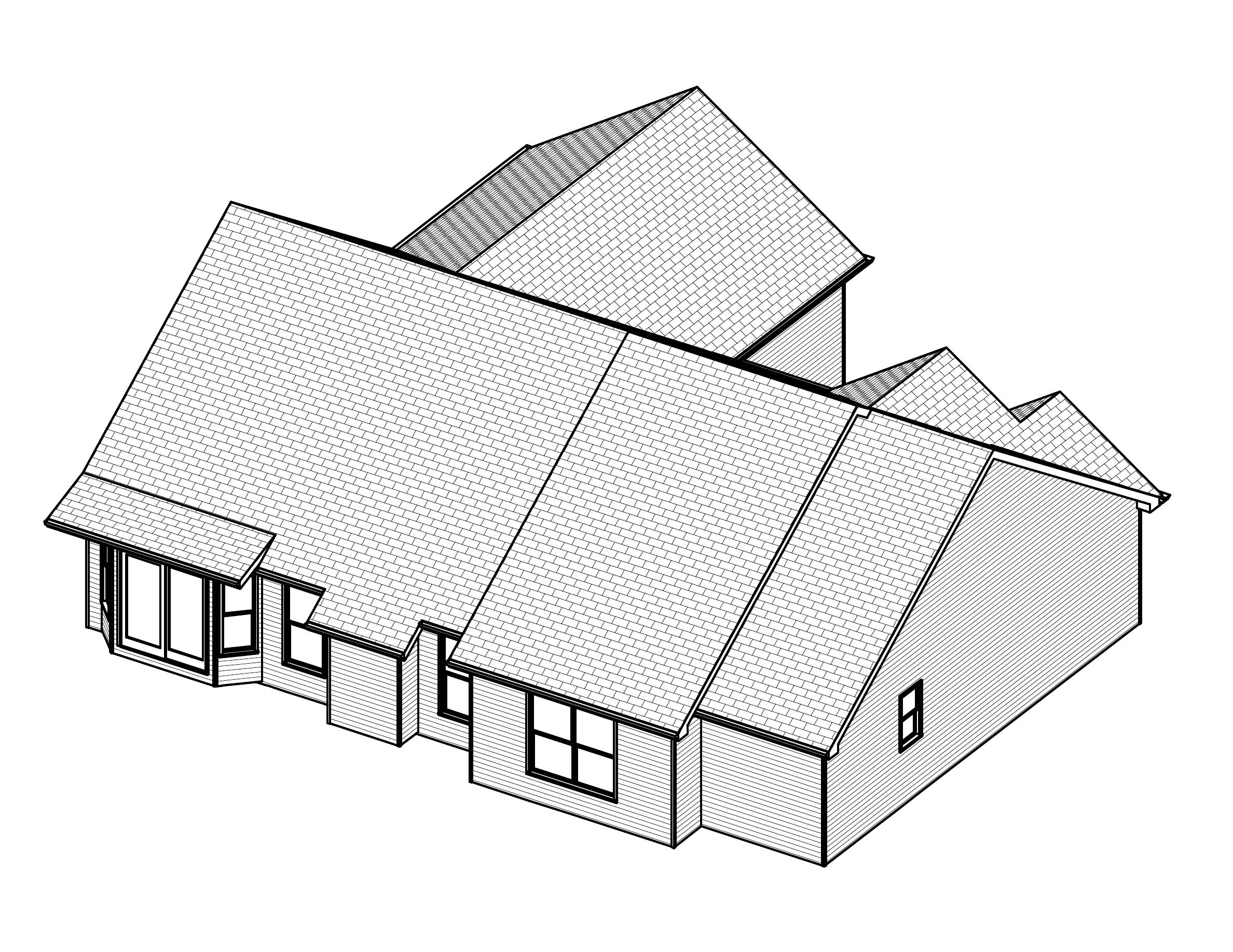 3D Floor Plan of this 3-Bedroom, 1506 Sq Ft Plan - 148-1091