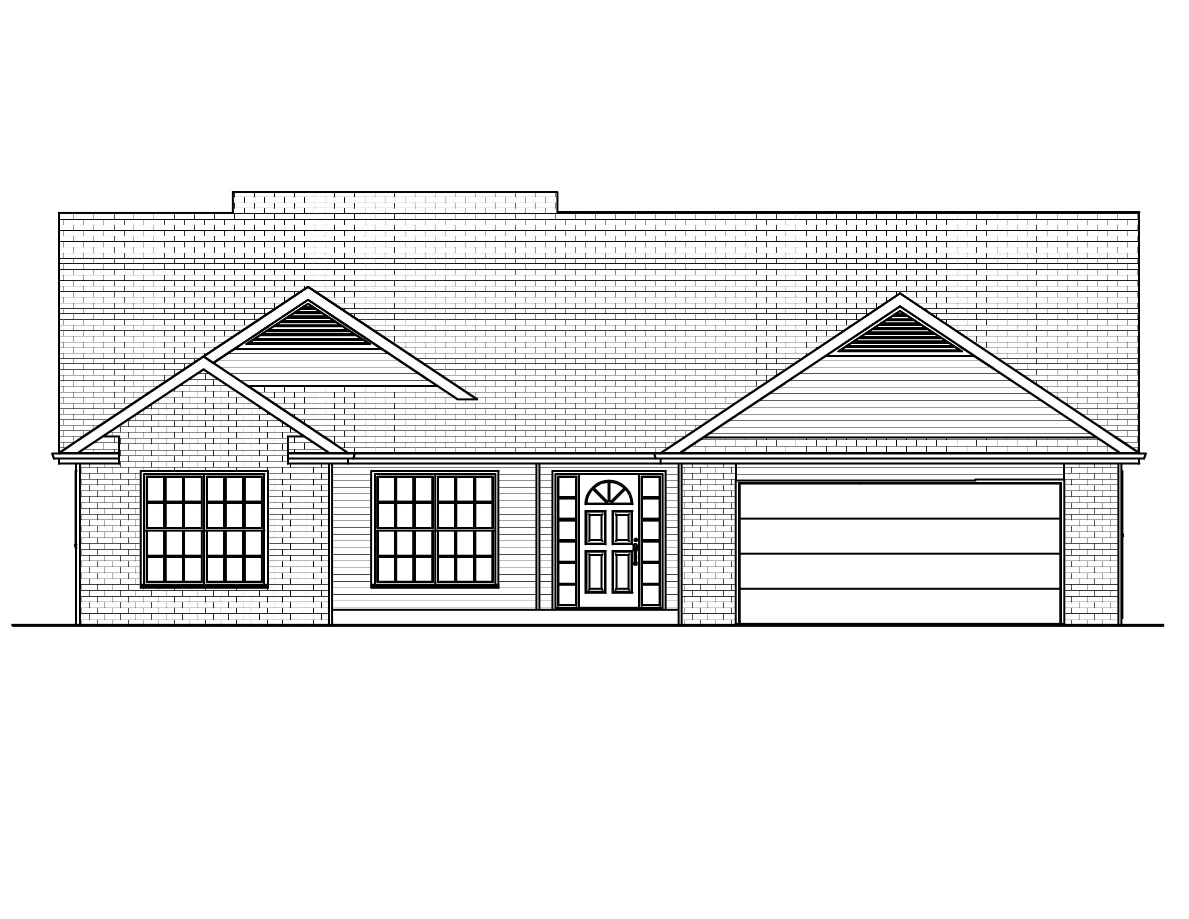 Home Plan Front Elevation of this 3-Bedroom,1506 Sq Ft Plan -148-1091