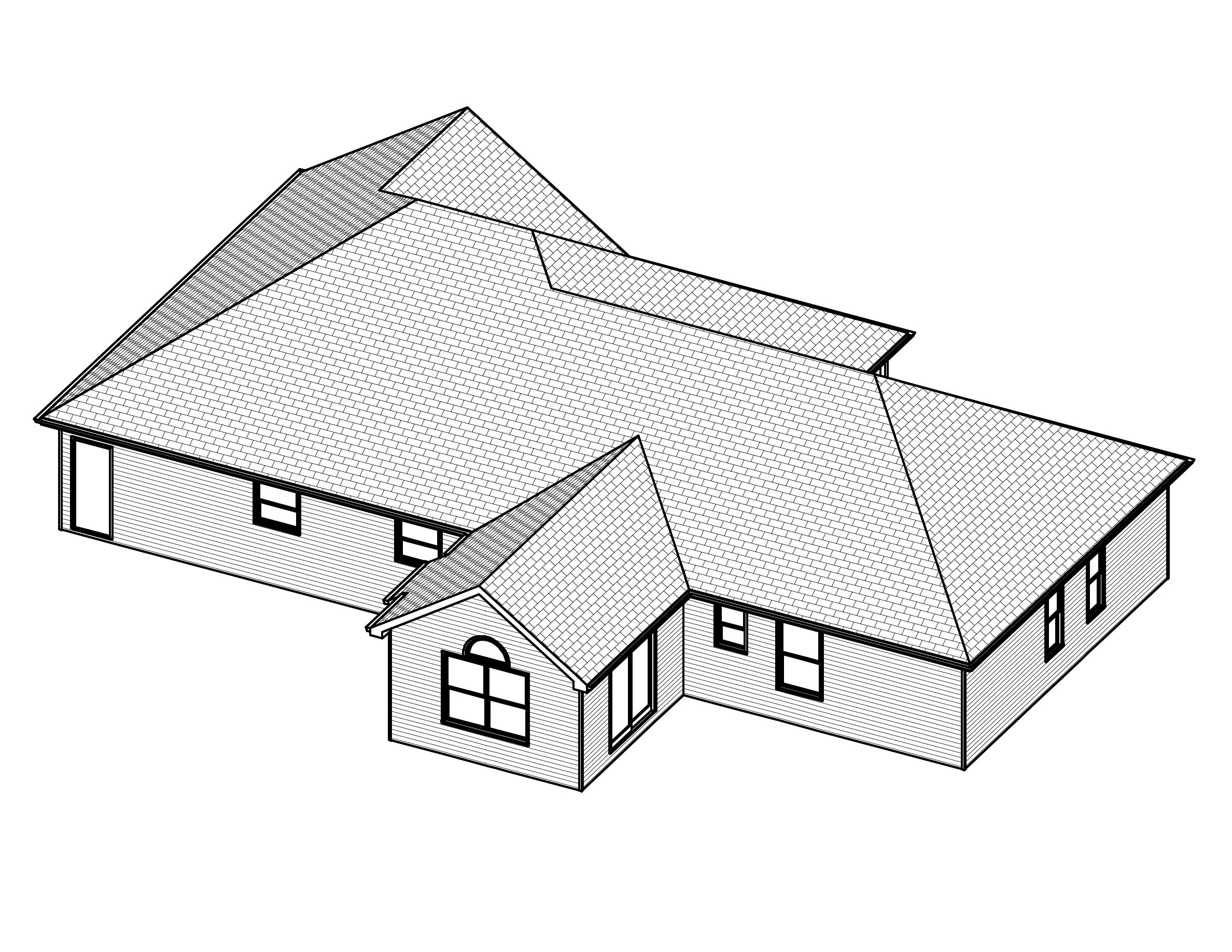 3D Floor Plan of this 3-Bedroom, 1574 Sq Ft Plan - 148-1092