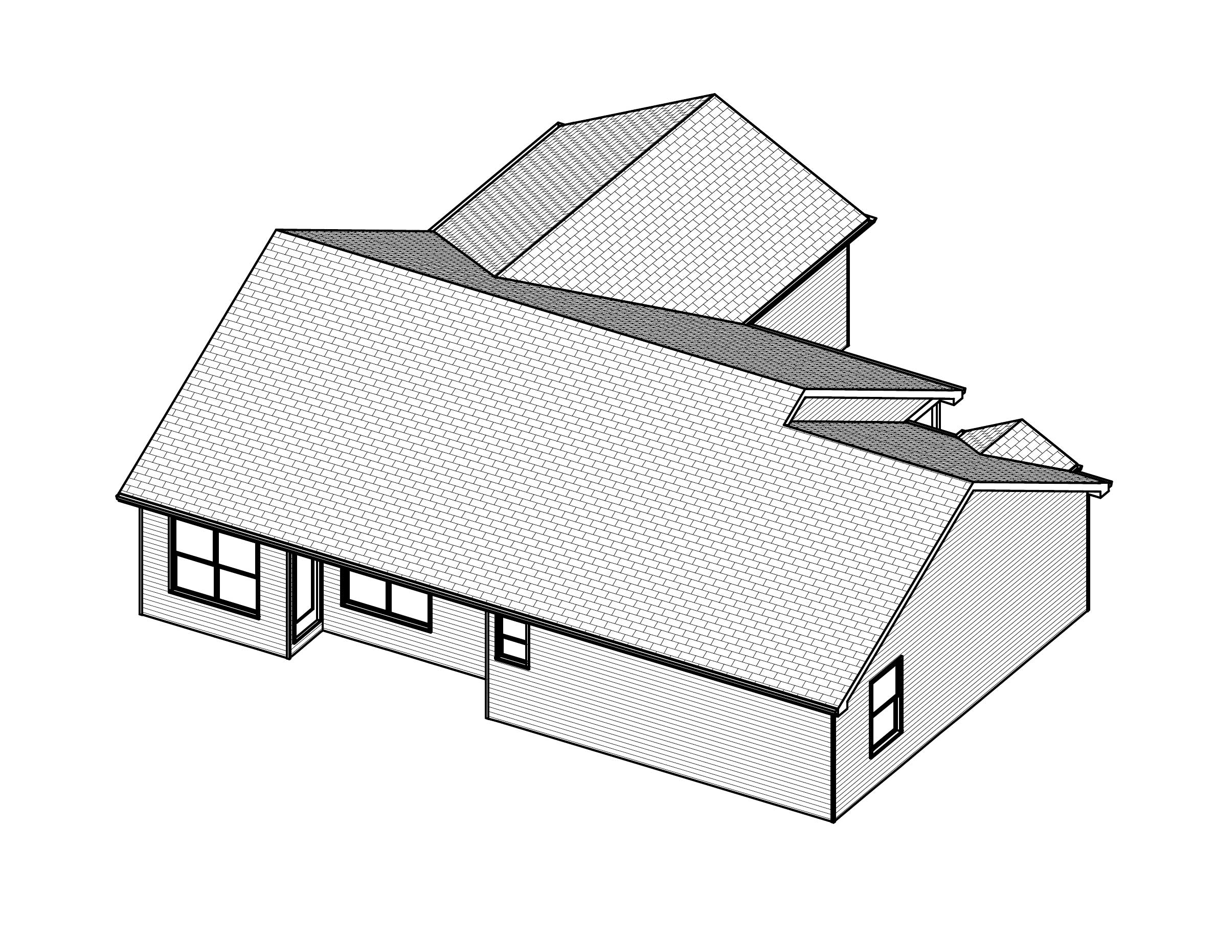 3D Floor Plan of this 3-Bedroom, 1418 Sq Ft Plan - 148-1096