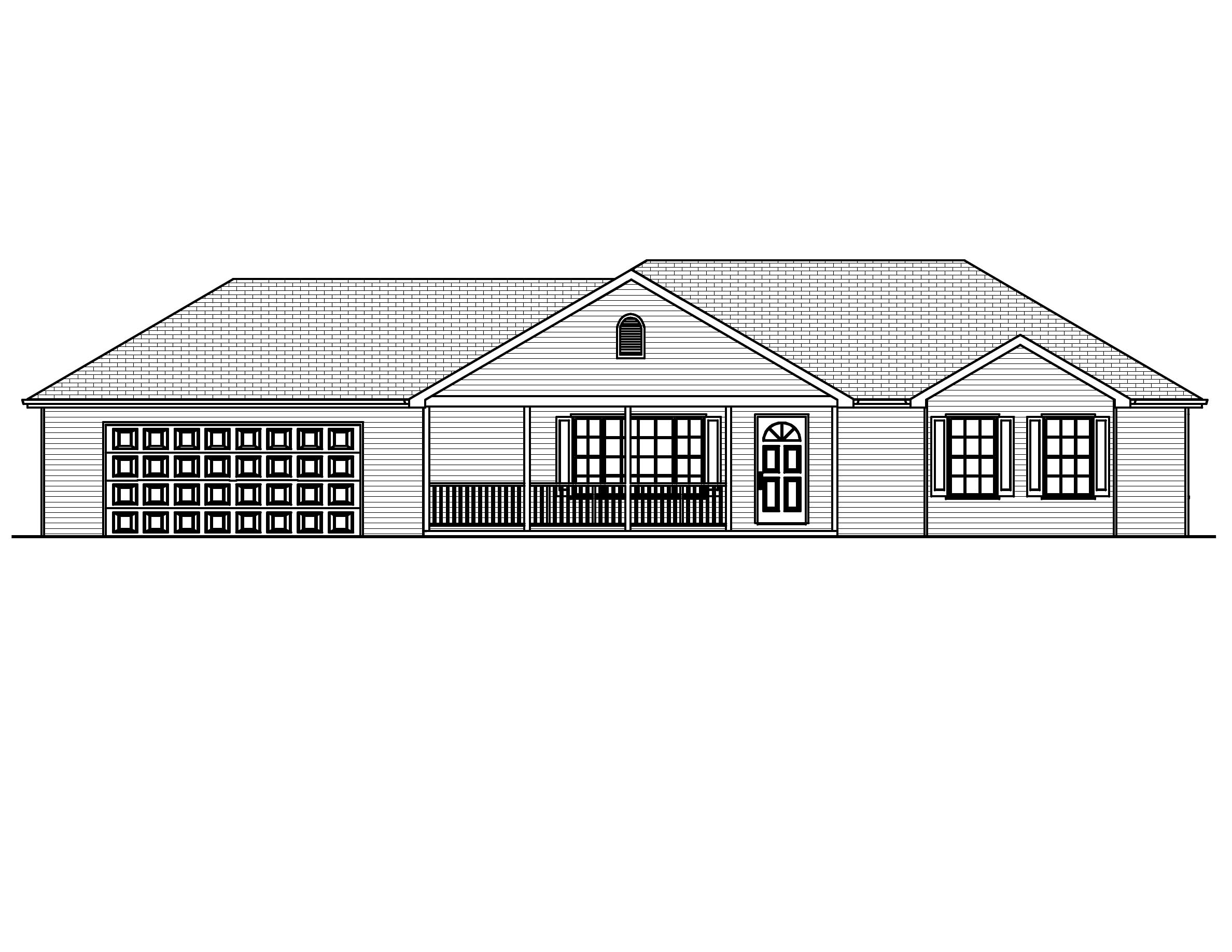 Home Plan Front Elevation of this 3-Bedroom,1380 Sq Ft Plan -148-1098