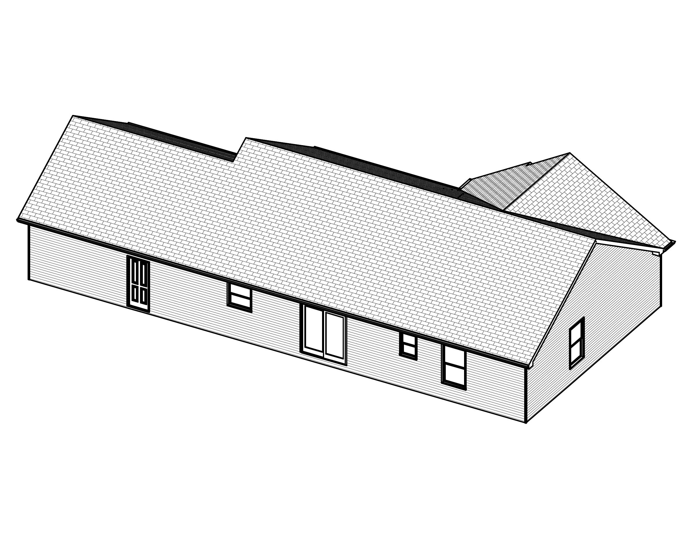 3D Floor Plan of this 3-Bedroom, 1326 Sq Ft Plan - 148-1099