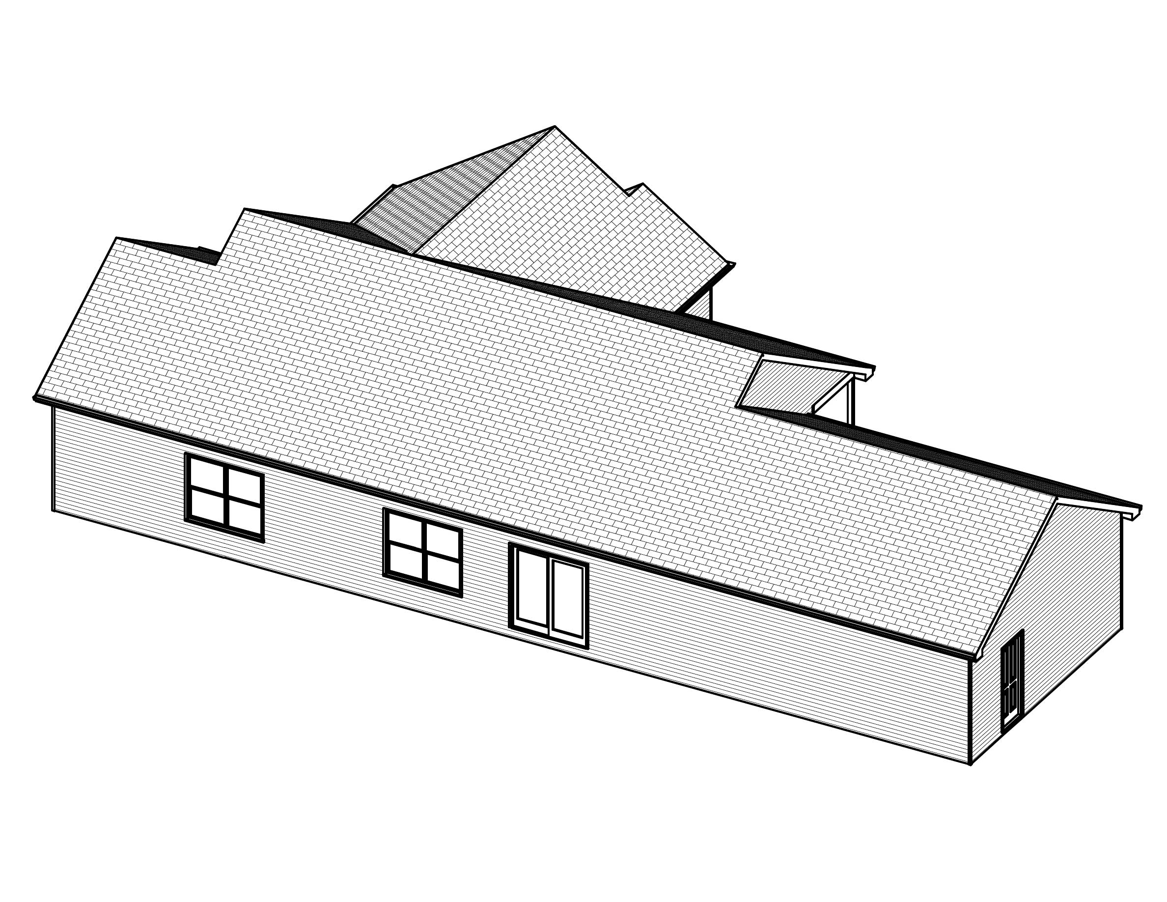 3D Floor Plan of this 3-Bedroom, 1532 Sq Ft Plan - 148-1101