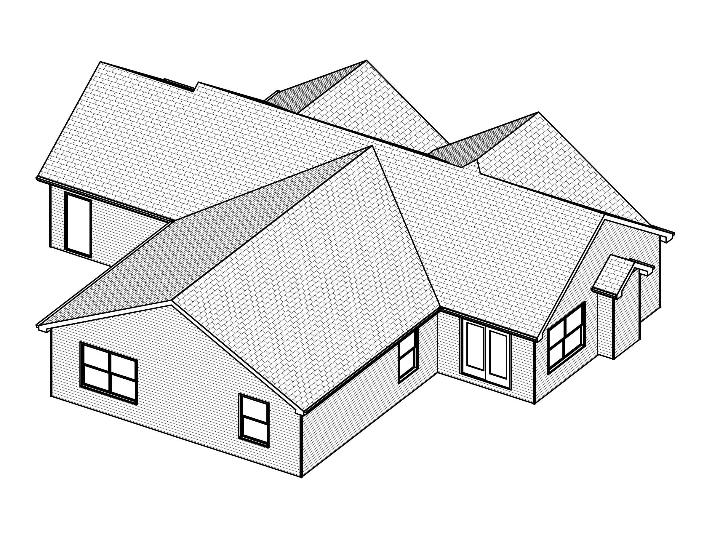 3D Floor Plan of this 3-Bedroom, 1516 Sq Ft Plan - 148-1103
