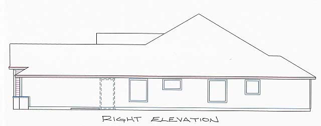 Home Plan Right Elevation of this 4-Bedroom,2245 Sq Ft Plan -150-1005