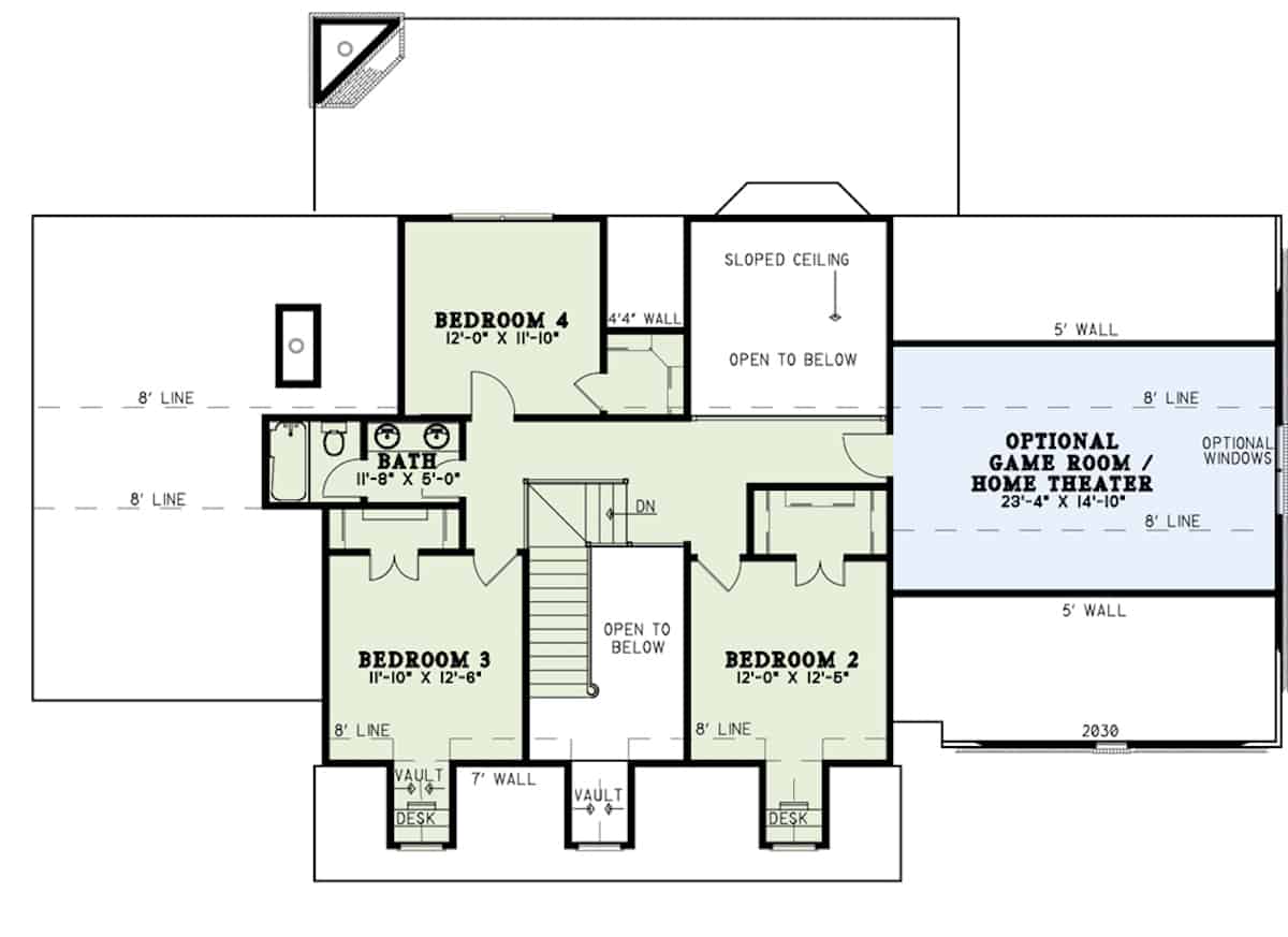 Upper Level of Cape Cod Plan #153-1066