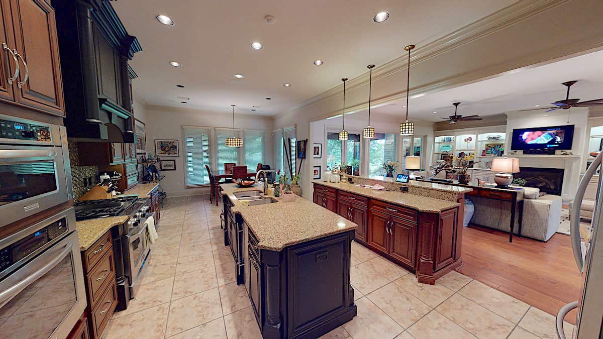 Kitchen: Kitchen Island of this 4-Bedroom,3766 Sq Ft Plan -153-1095