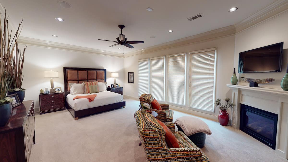 Master Bedroom: Fireplace of this 4-Bedroom,3766 Sq Ft Plan -153-1095