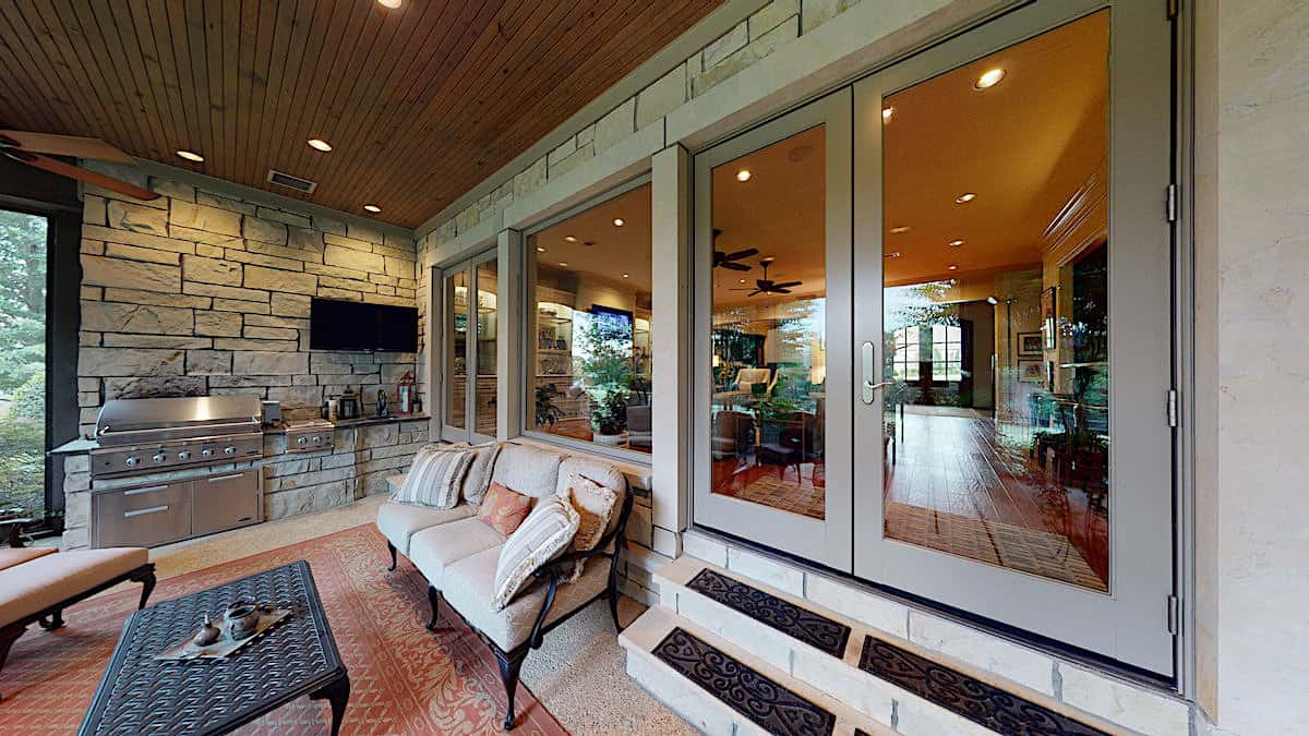 Outdoor Kitchen of this 4-Bedroom,3766 Sq Ft Plan -153-1095
