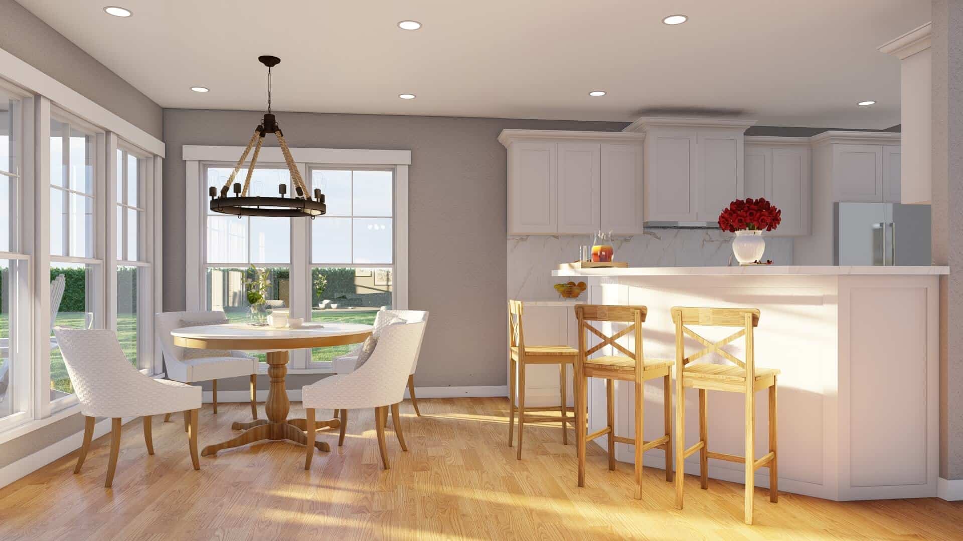 Kitchen: Breakfast Nook of this 3-Bedroom,2457 Sq Ft Plan -153-1099