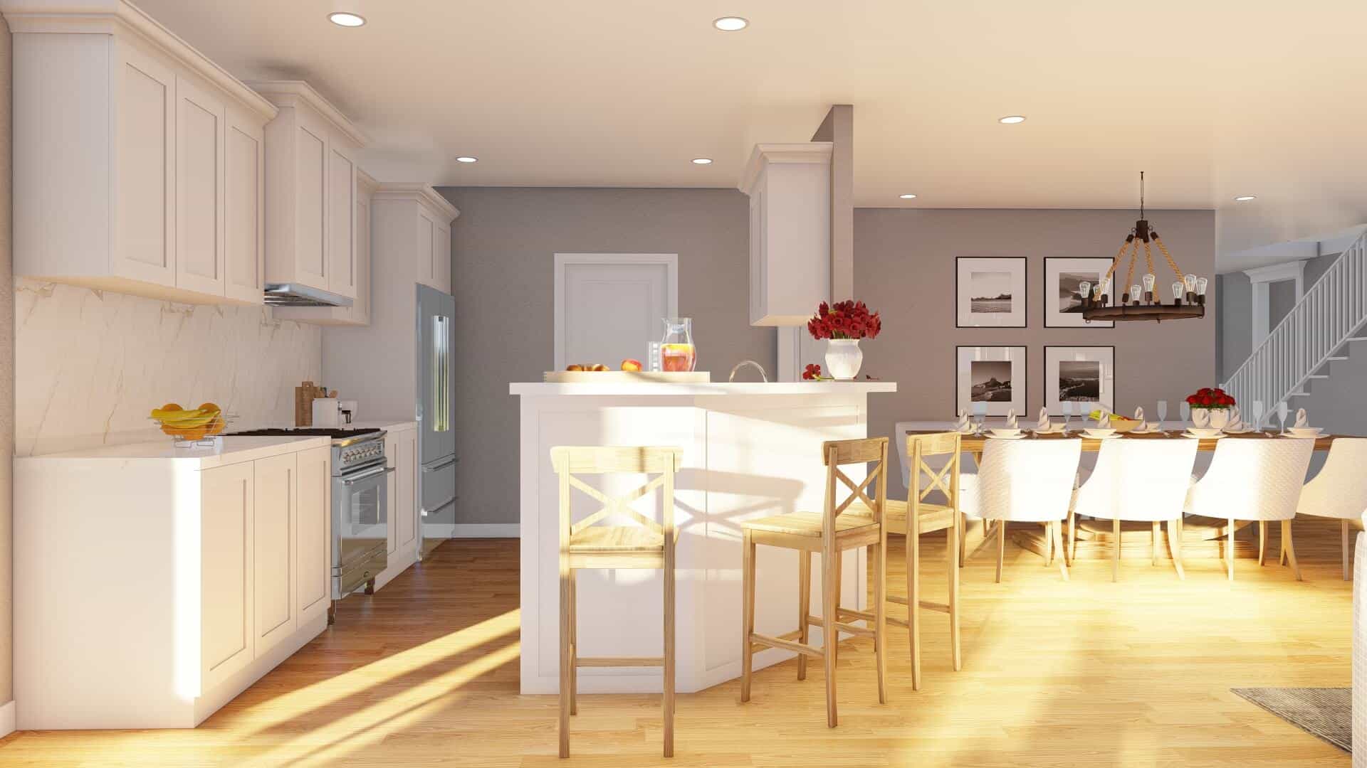 Kitchen: Breakfast Bar of this 3-Bedroom,2457 Sq Ft Plan -153-1099