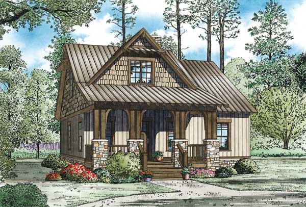 Craftsman home (ThePlanCollection: Plan #153-1147)