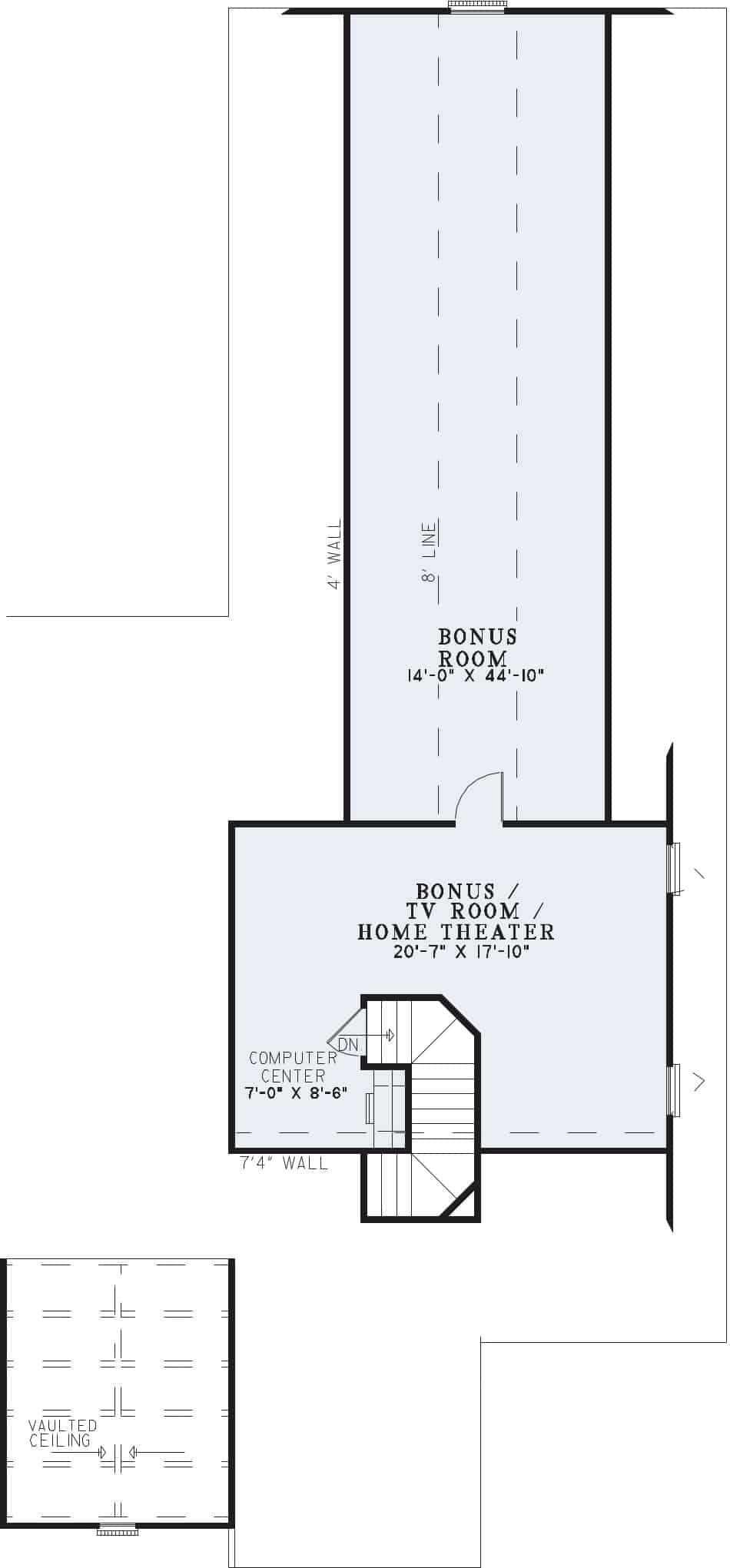 Bonus Room of Tuscan Plan #153-1153