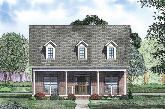 Home Plan Front Elevation of this 2-Bedroom,2106 Sq Ft Plan -153-1161