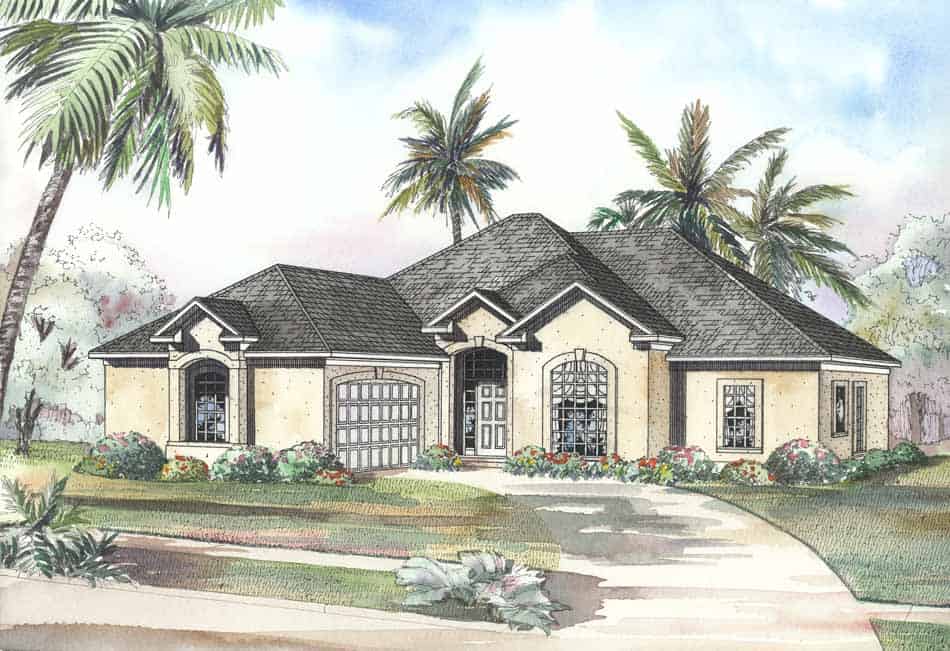 Coastal home (ThePlanCollection: Plan #153-1184)