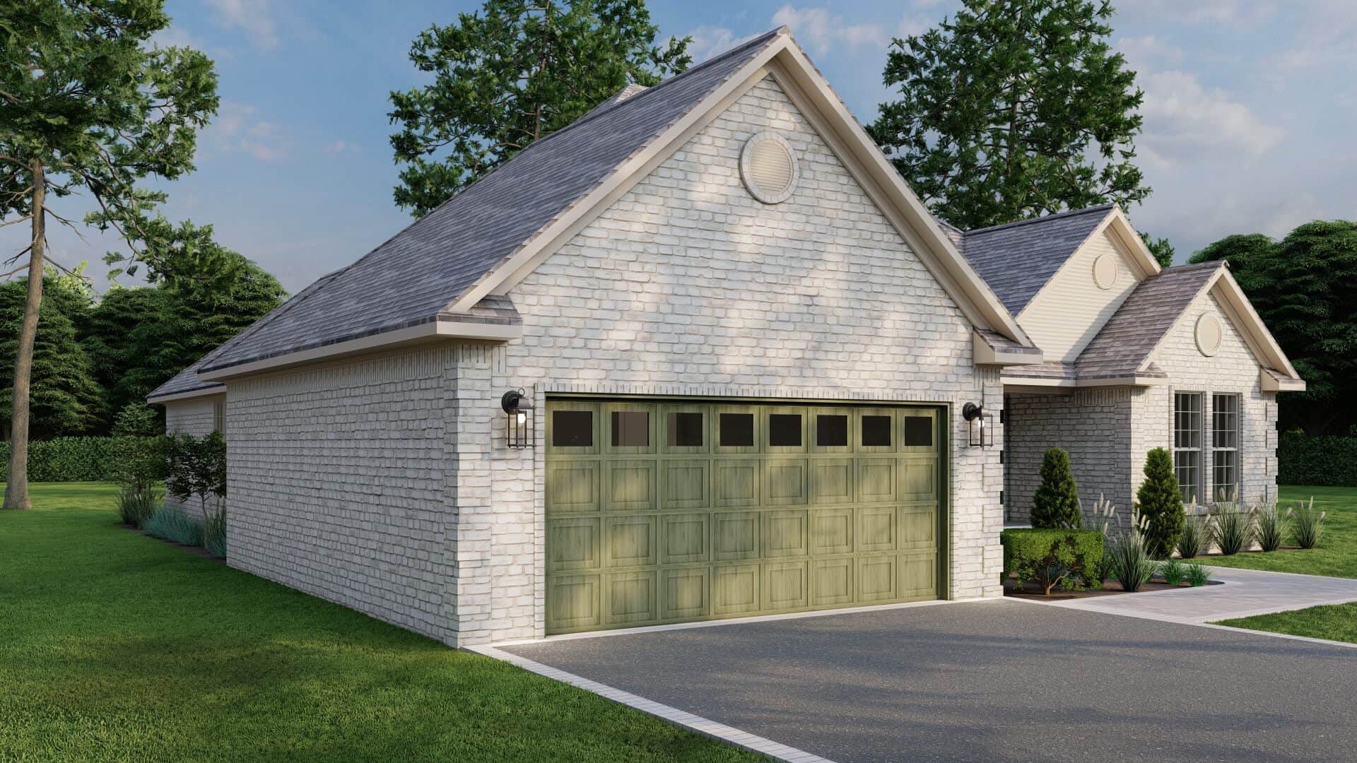 Left Side View of this 4-Bedroom,1832 Sq Ft Plan -153-1191