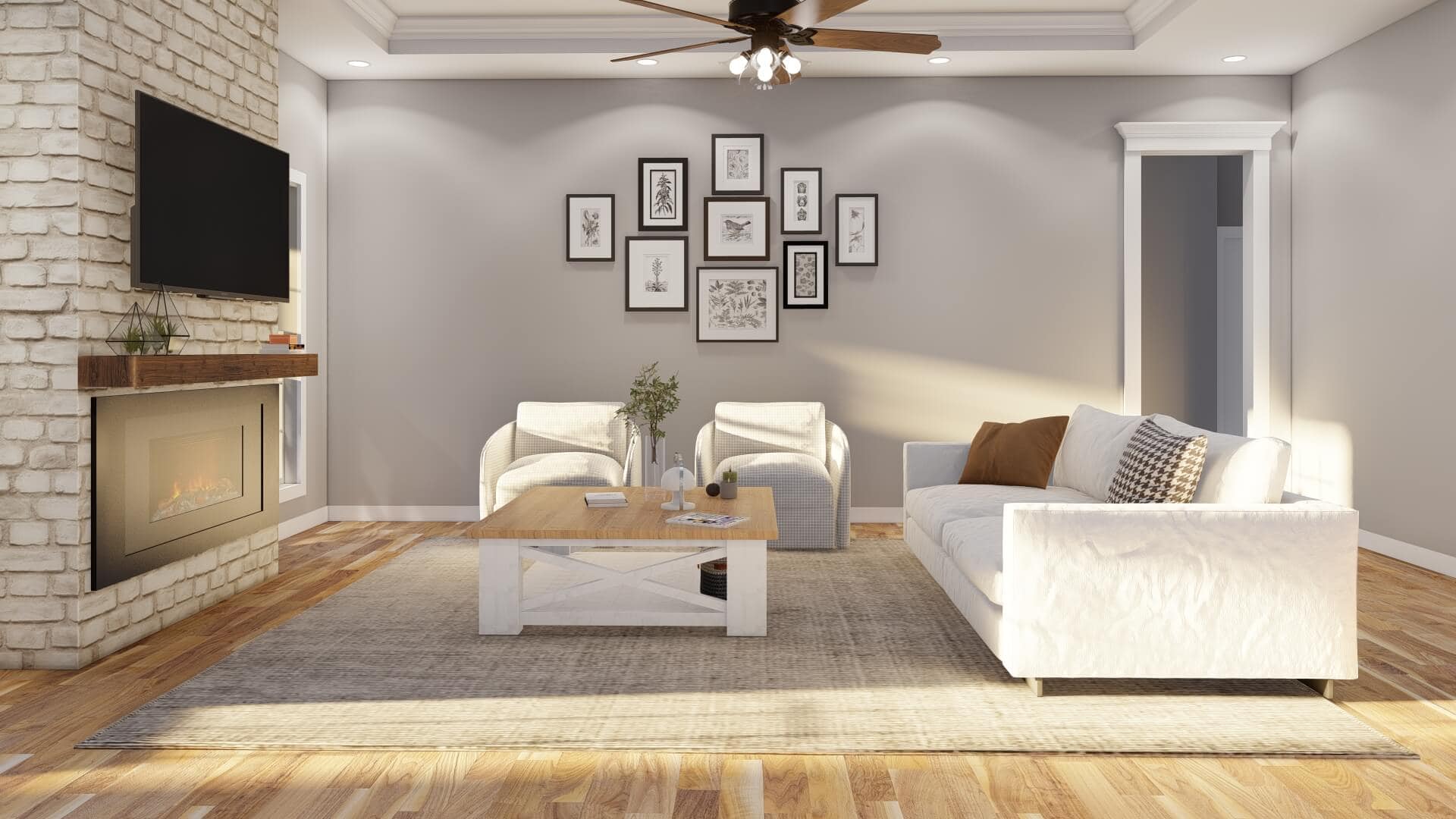 Great Room of this 4-Bedroom,1832 Sq Ft Plan -153-1191