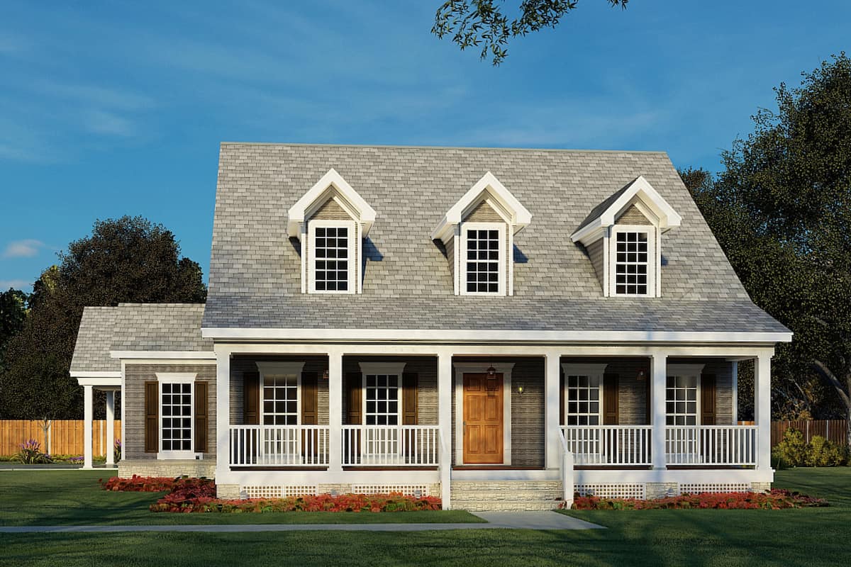 Front View of this 4-Bedroom, 2186 Sq Ft Plan - 153-1206