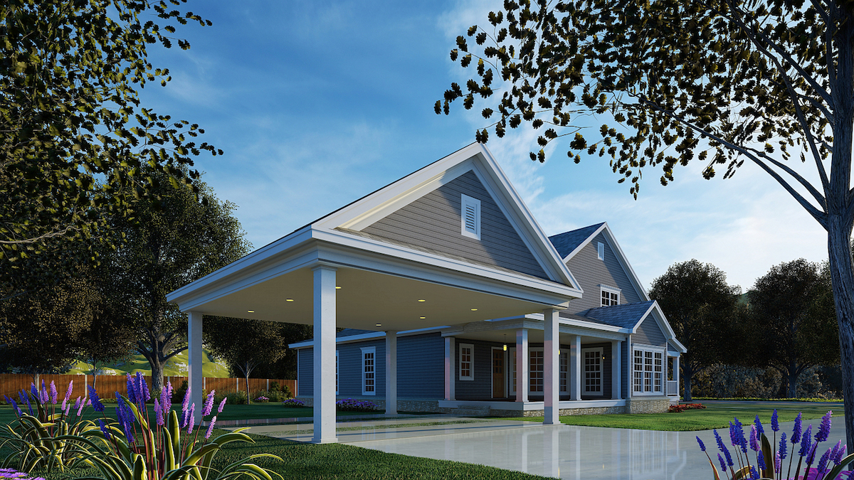Carport of this 4-Bedroom, 2186 Sq Ft Plan - 153-1206