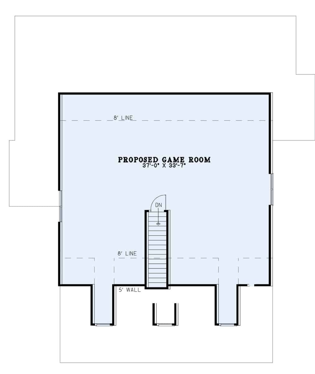Upper Level of Cape Cod Plan #153-1206