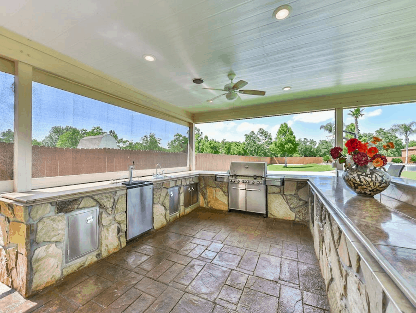Outdoor Kitchen of this 4-Bedroom,3021 Sq Ft Plan -153-1209
