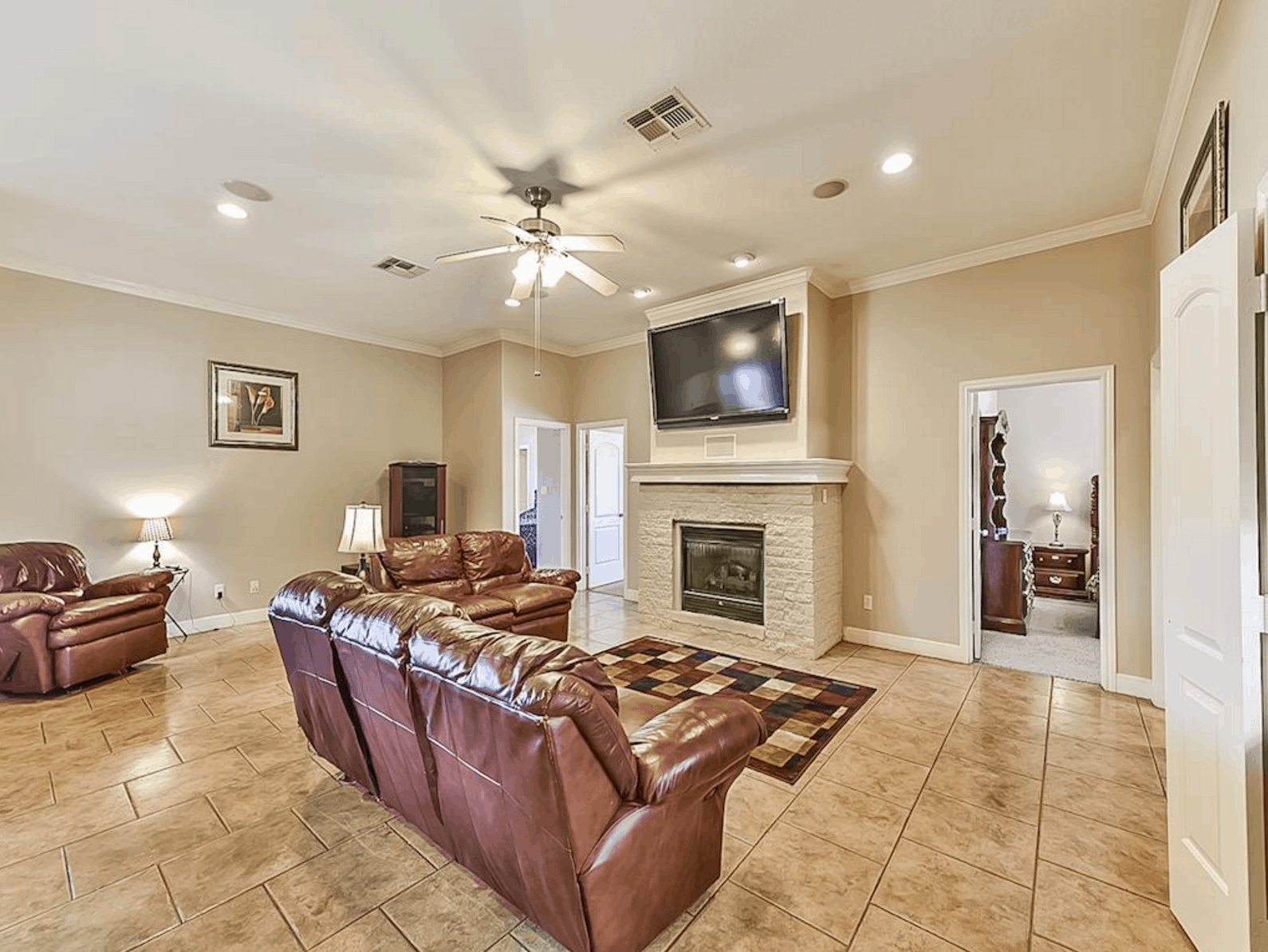 Great Room: Fireplace of this 4-Bedroom,3021 Sq Ft Plan -153-1209
