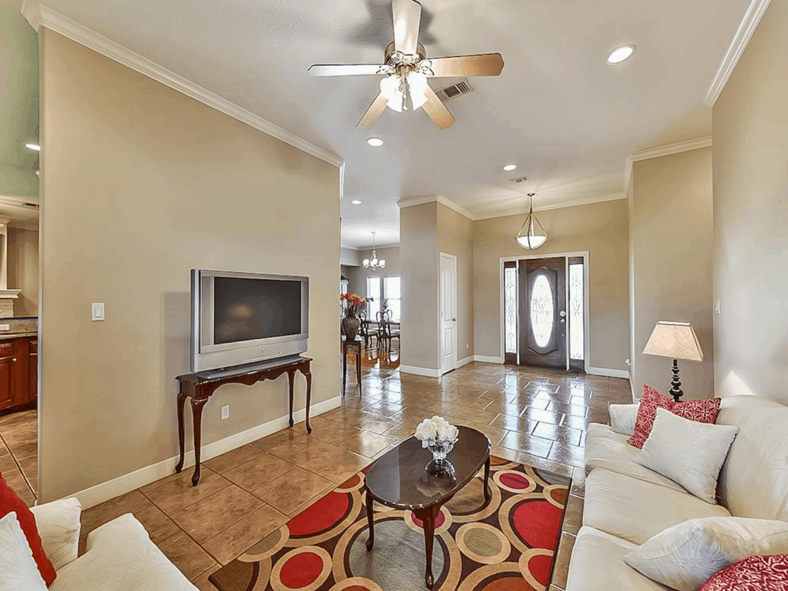 Living Room of this 4-Bedroom,3021 Sq Ft Plan -153-1209