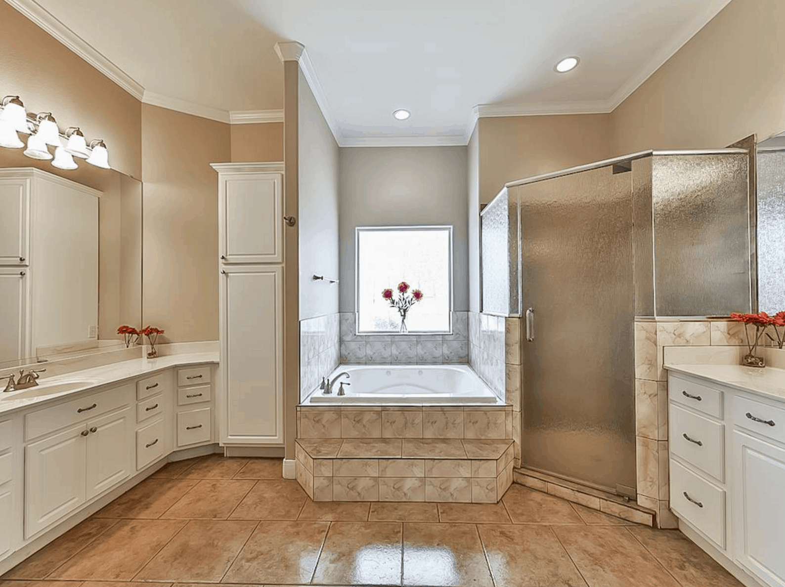 Master Bathroom: Tub of this 4-Bedroom,3021 Sq Ft Plan -153-1209