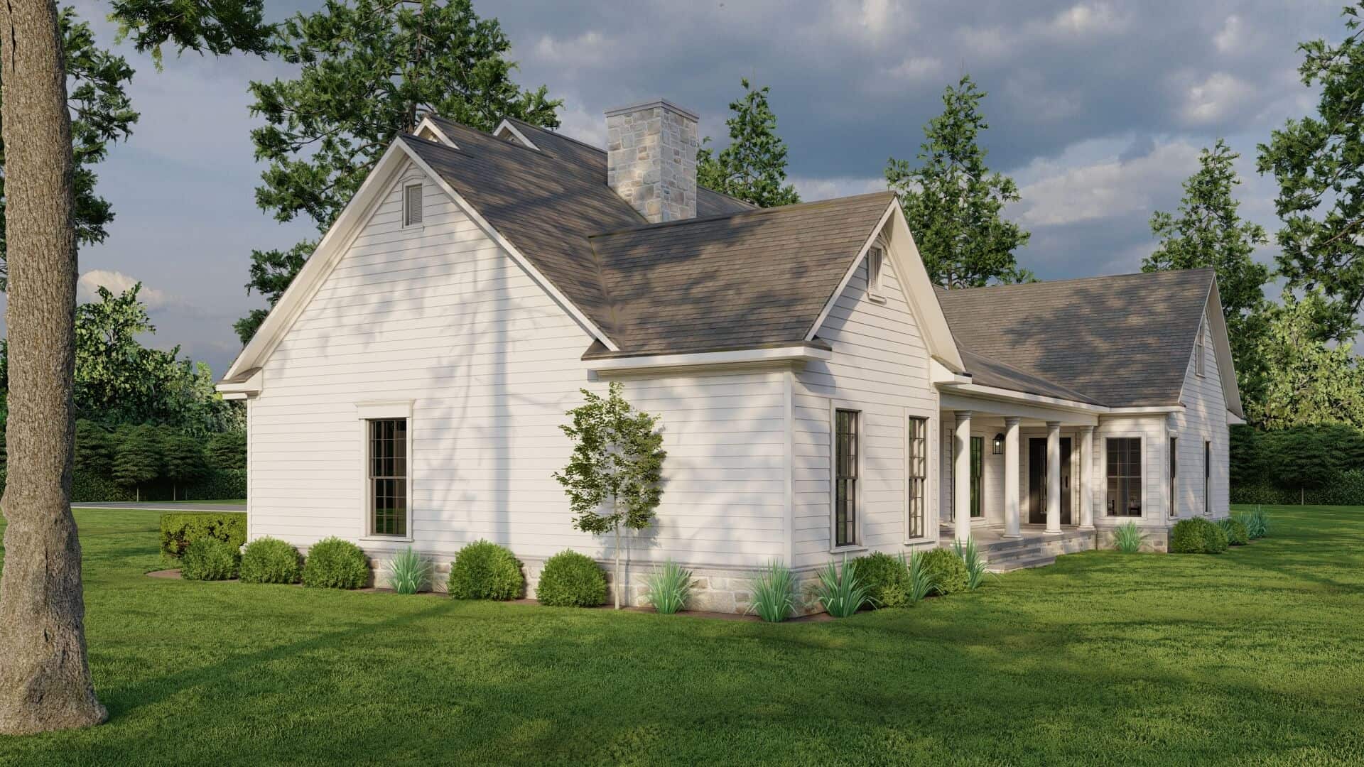 Rear View of this 4-Bedroom,2373 Sq Ft Plan -153-1224