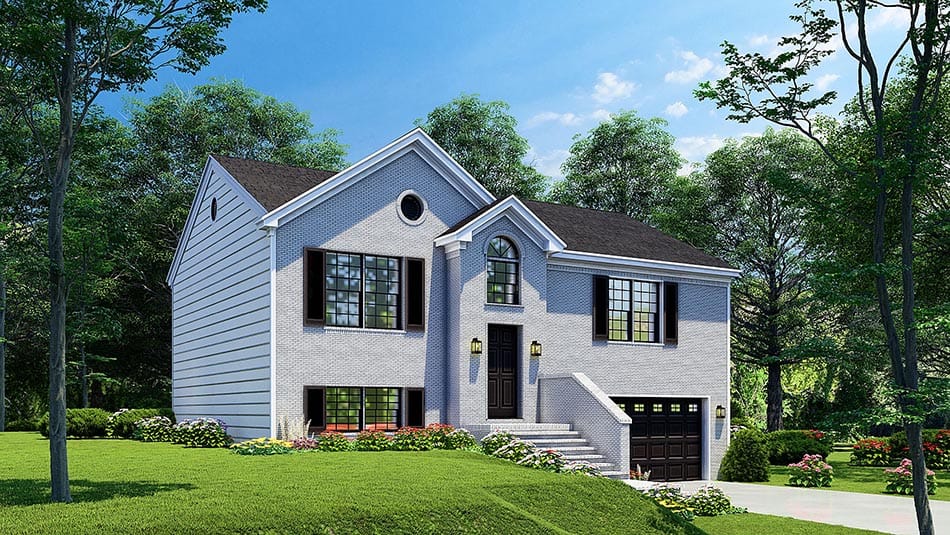 Left Side View of this 4-Bedroom, 1614 Sq Ft Plan - 153-1258