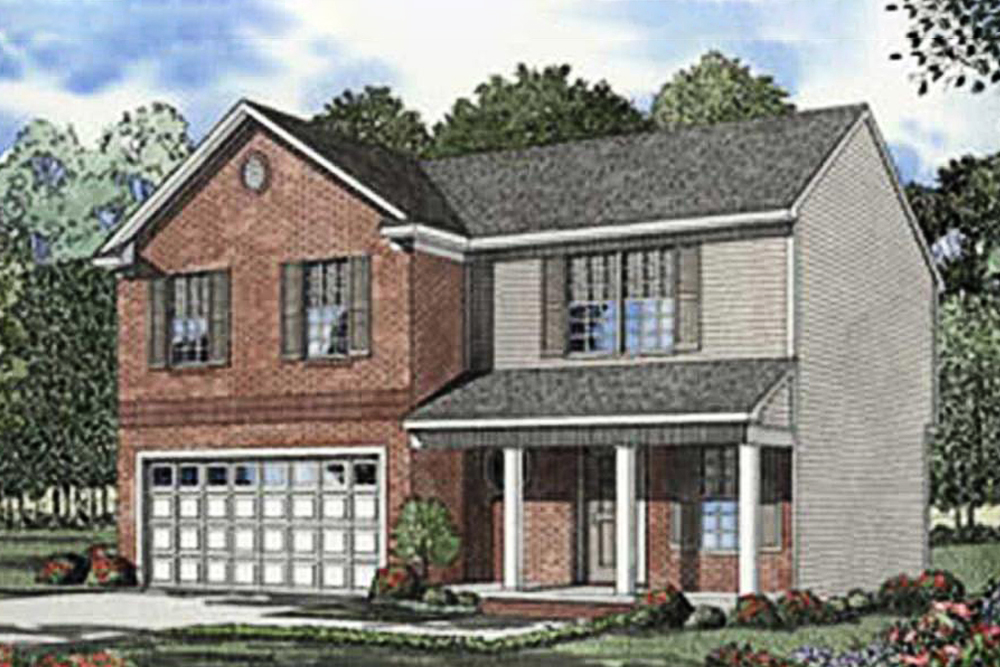 Country home plan (ThePlanCollection: House Plan #153-1291)