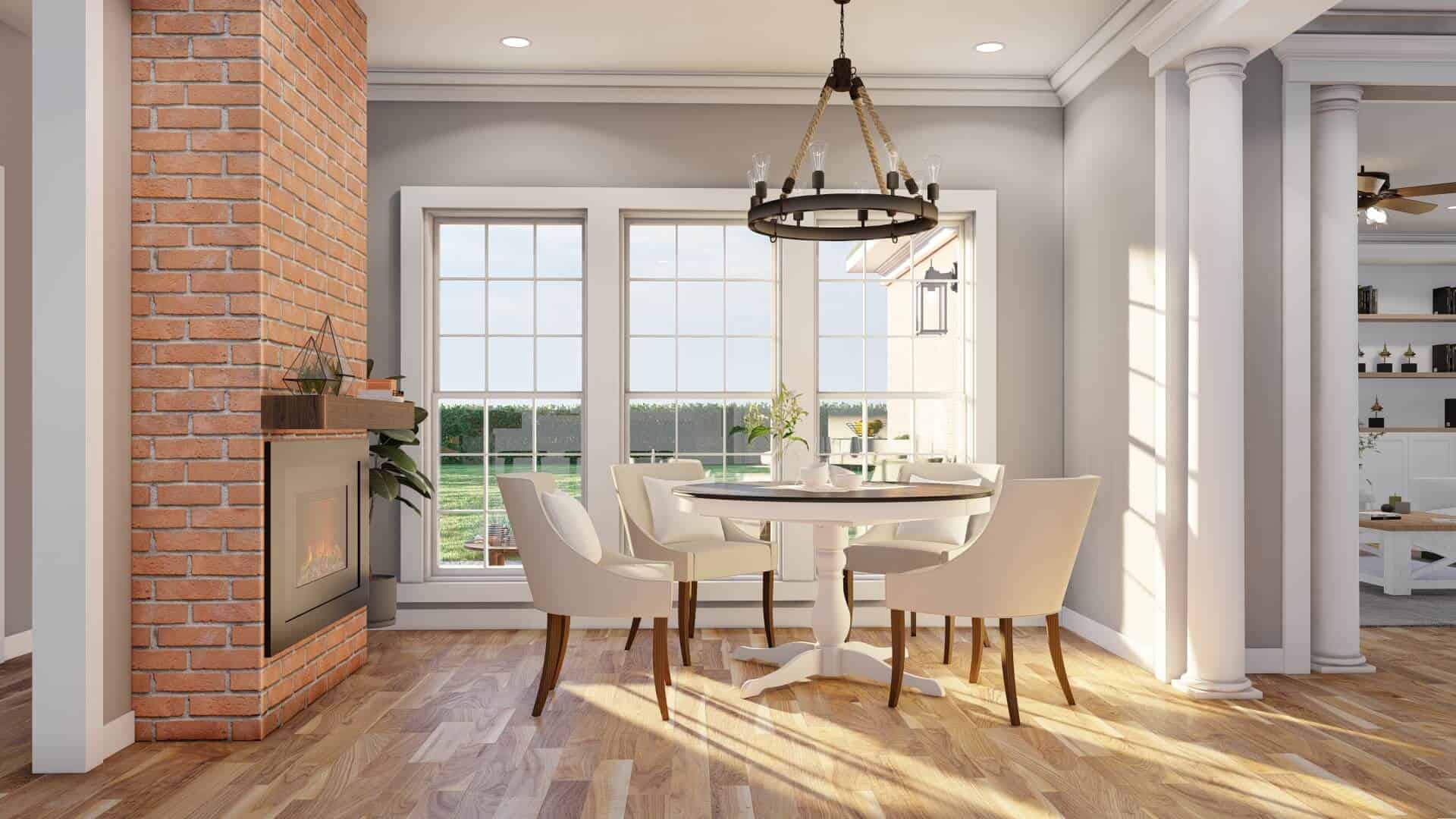 Kitchen: Breakfast Nook of this 3-Bedroom,2146 Sq Ft Plan -153-1305