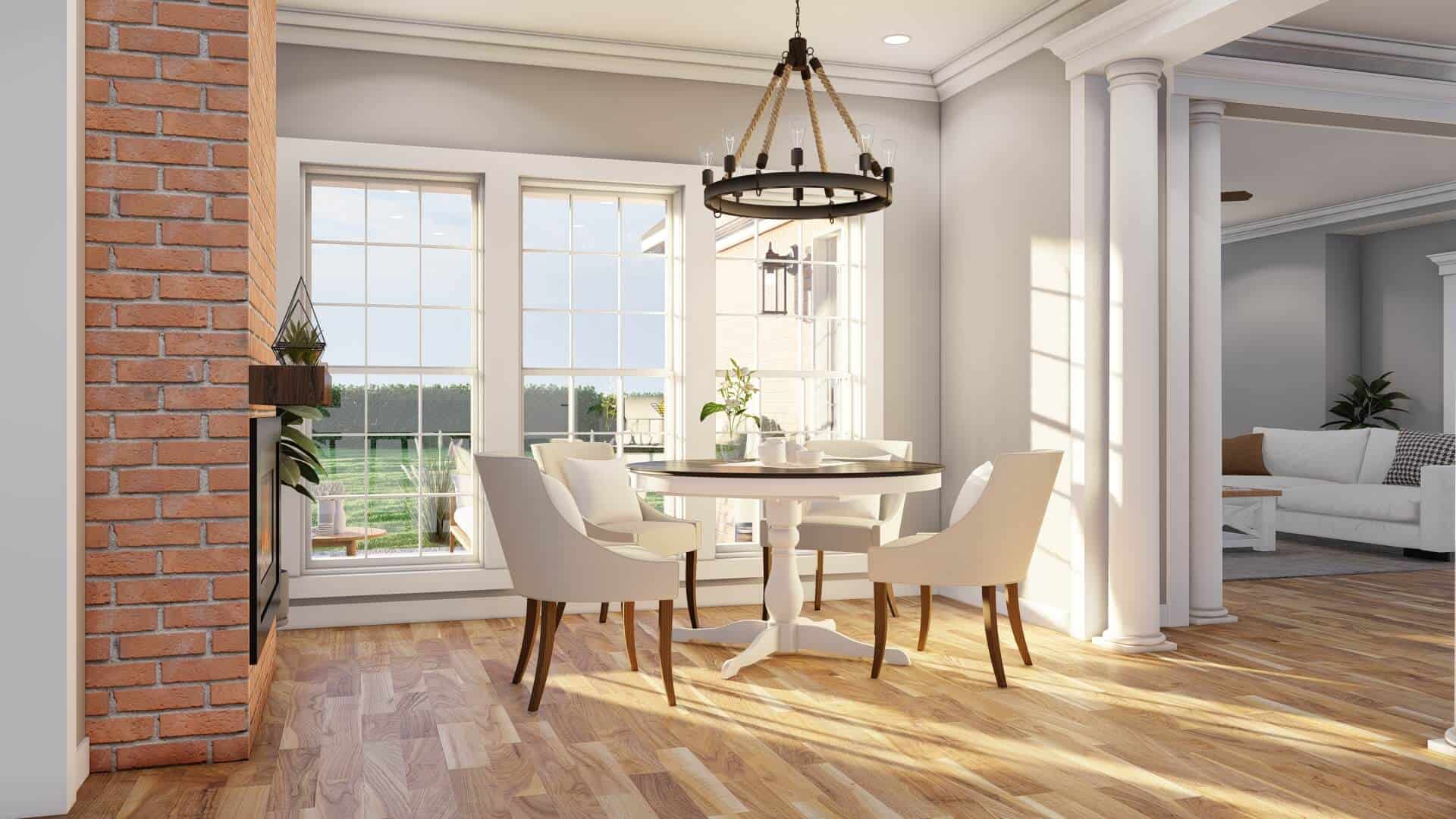 Kitchen: Breakfast Nook of this 3-Bedroom,2146 Sq Ft Plan -153-1305