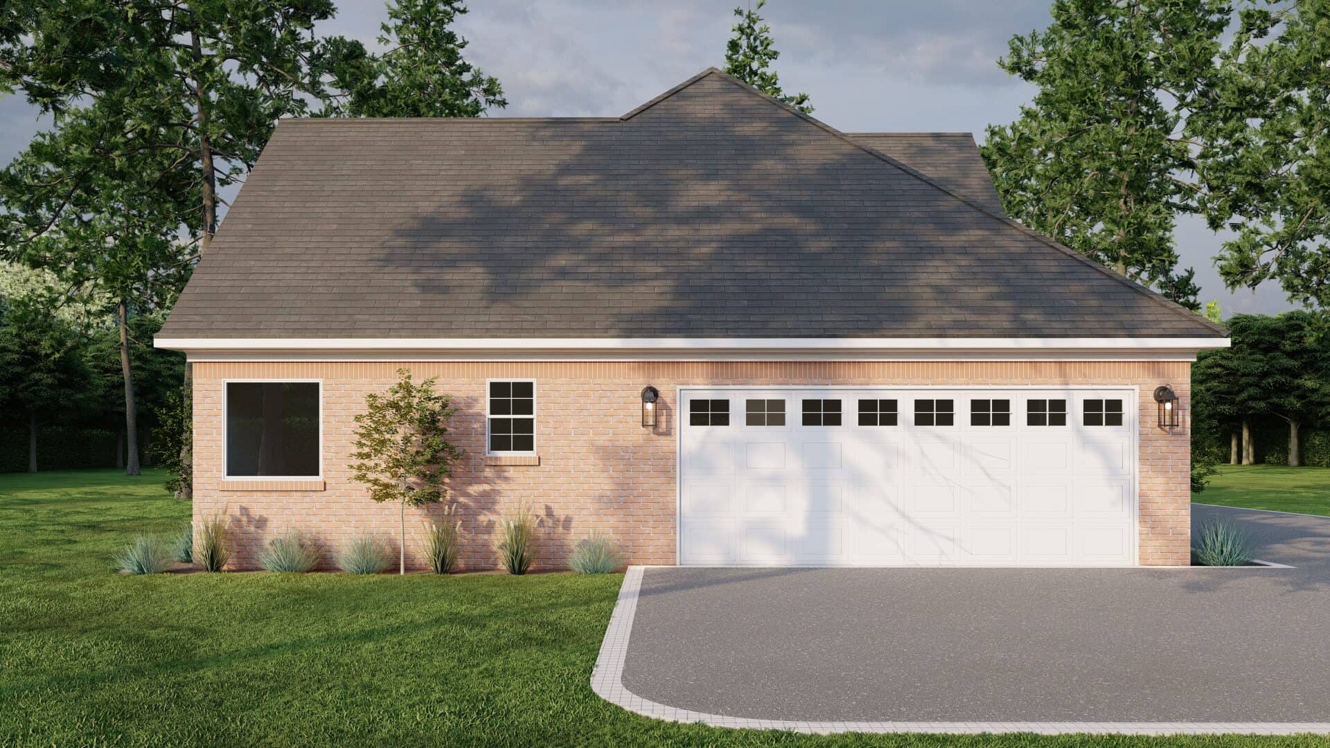 Rear View of this 3-Bedroom,2146 Sq Ft Plan -153-1305
