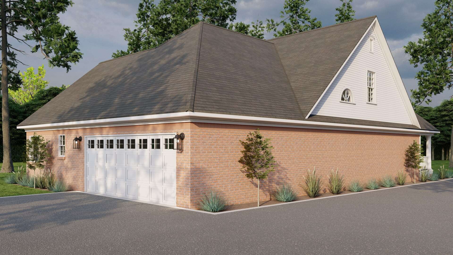 Rear View of this 3-Bedroom,2146 Sq Ft Plan -153-1305